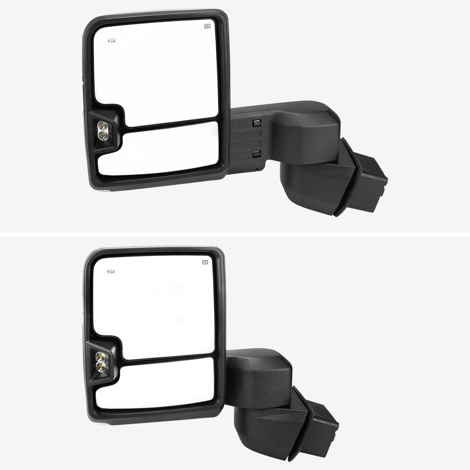 2020-2024 Chevy Silverado/Sierra 2500HD/3500HD Heated Chrome Towing Mirrors - Image 3
