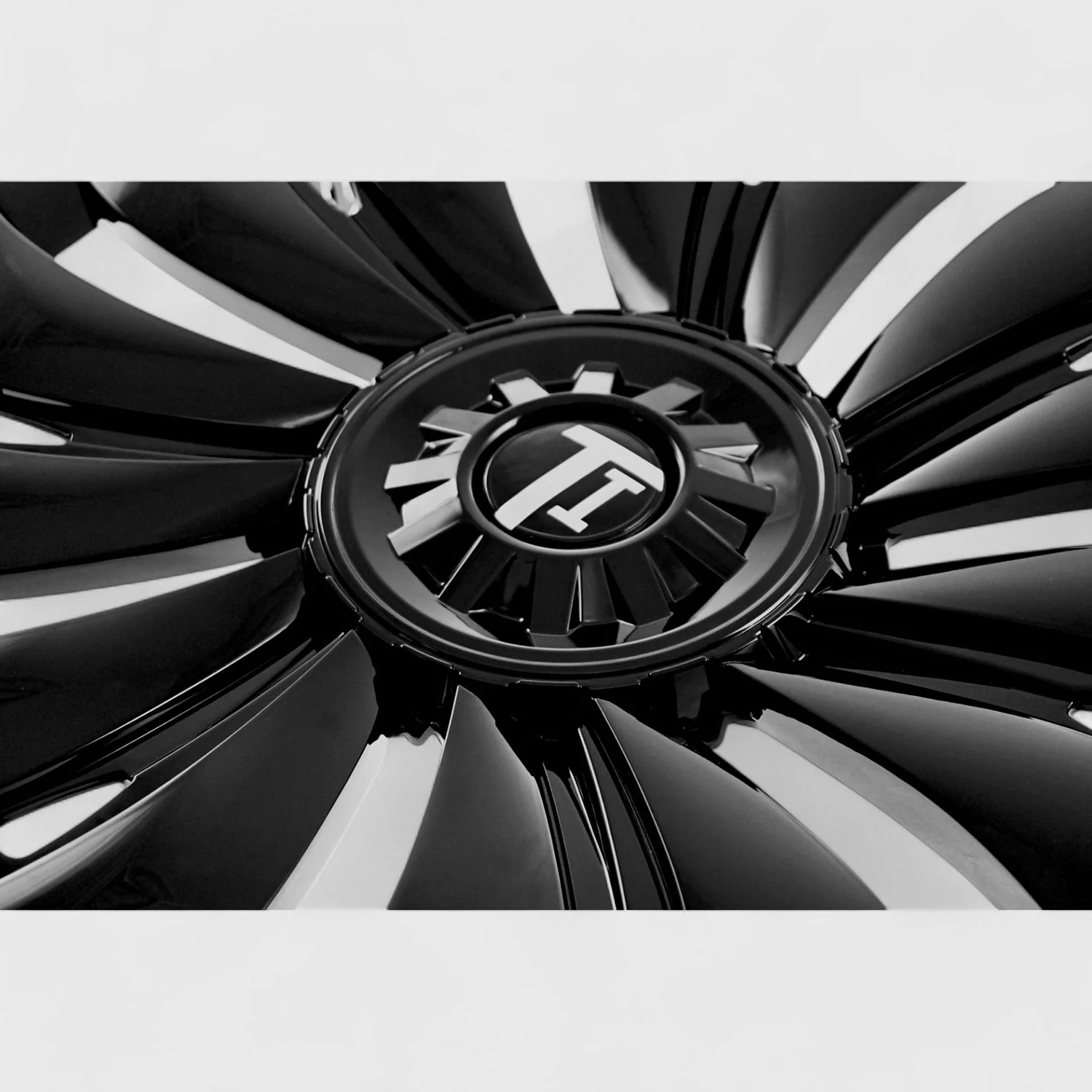2020-2024 Tesla Y Wheel Cover Hubcaps Gloss Black 4Pcs ABS Plastic - Image 4