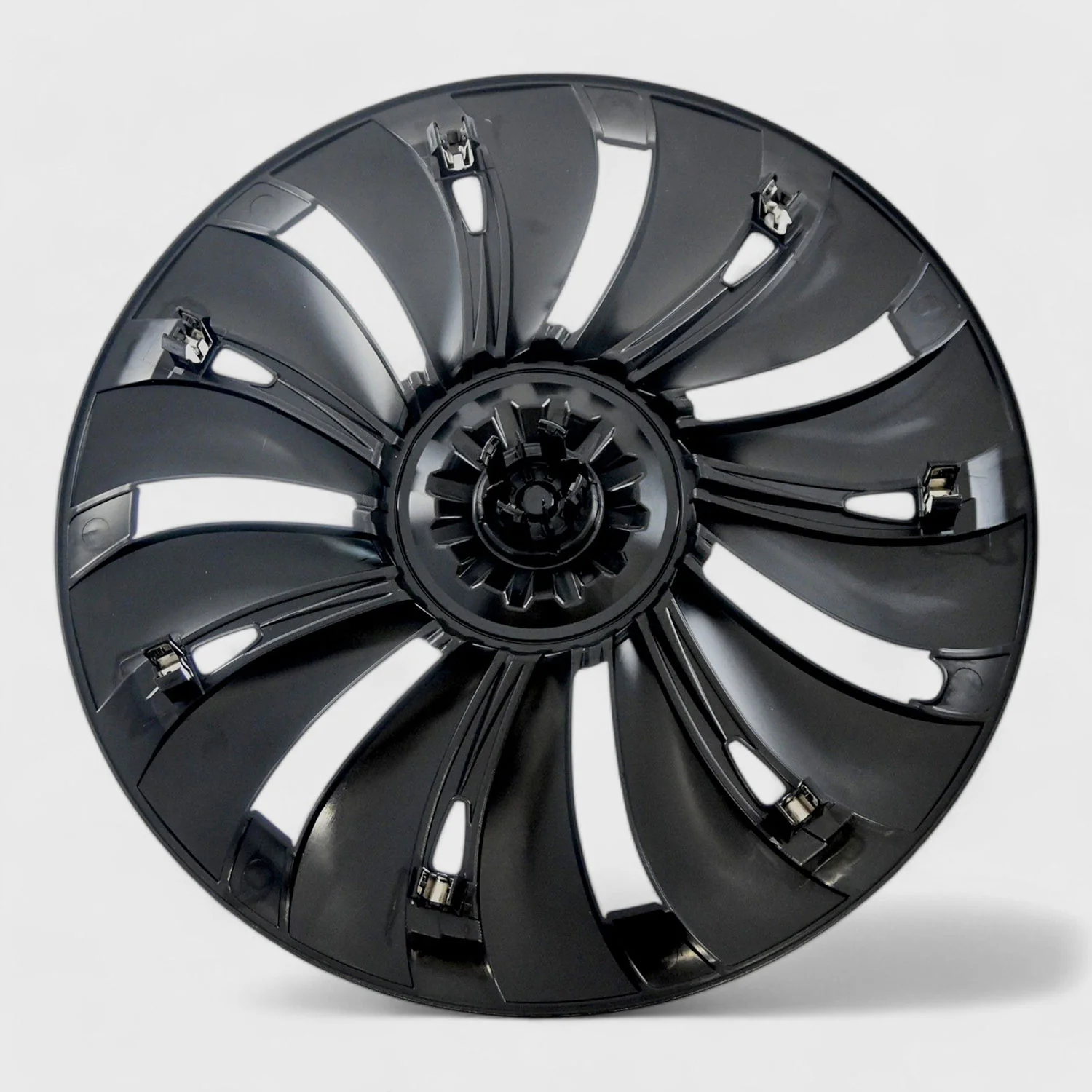 2020-2024 Tesla Y Wheel Cover Hubcaps Gloss Black 4Pcs ABS Plastic - Image 5
