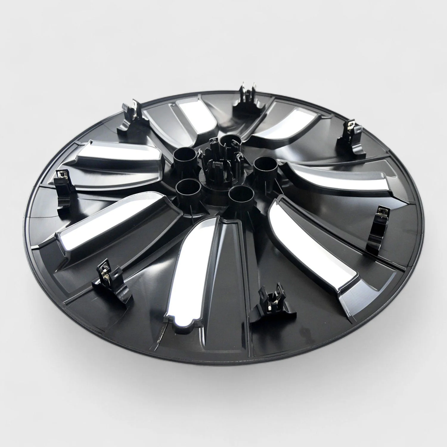 2020-2024 Tesla Y Wheel Cover Hubcaps Set Gloss Black 4Pcs ABS Plastic - Image 5