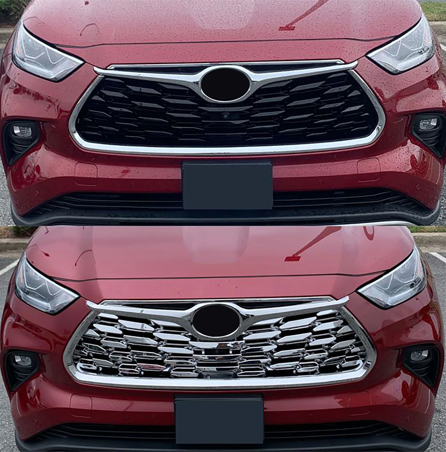 2020-2024 Toyota Highlander Grille Overlay Chrome 1Pcs ABS Plastic - Image 6