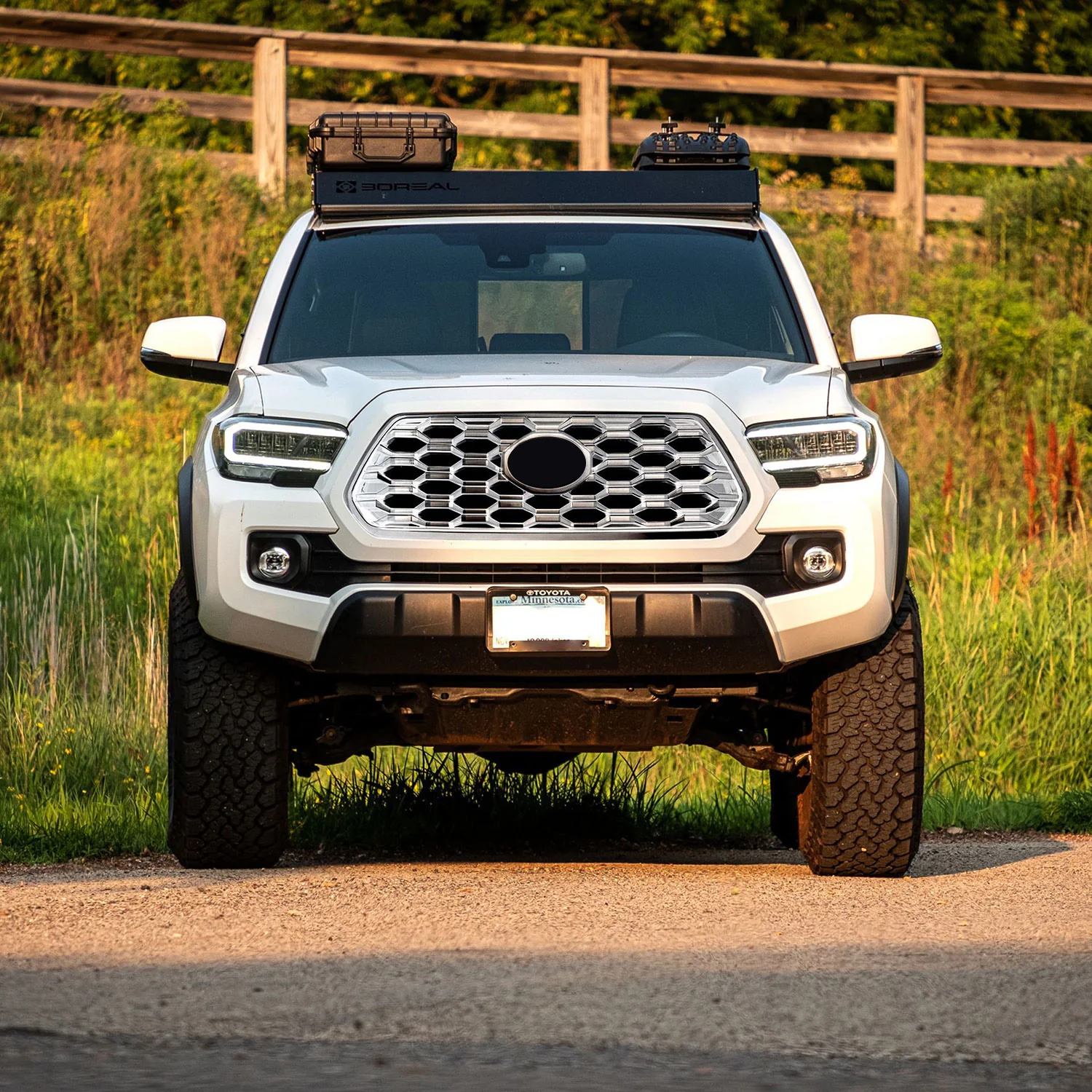 2020-2024 Toyota Tacoma Grille Overlay Chrome 1Pcs ABS Plastic - Image 5