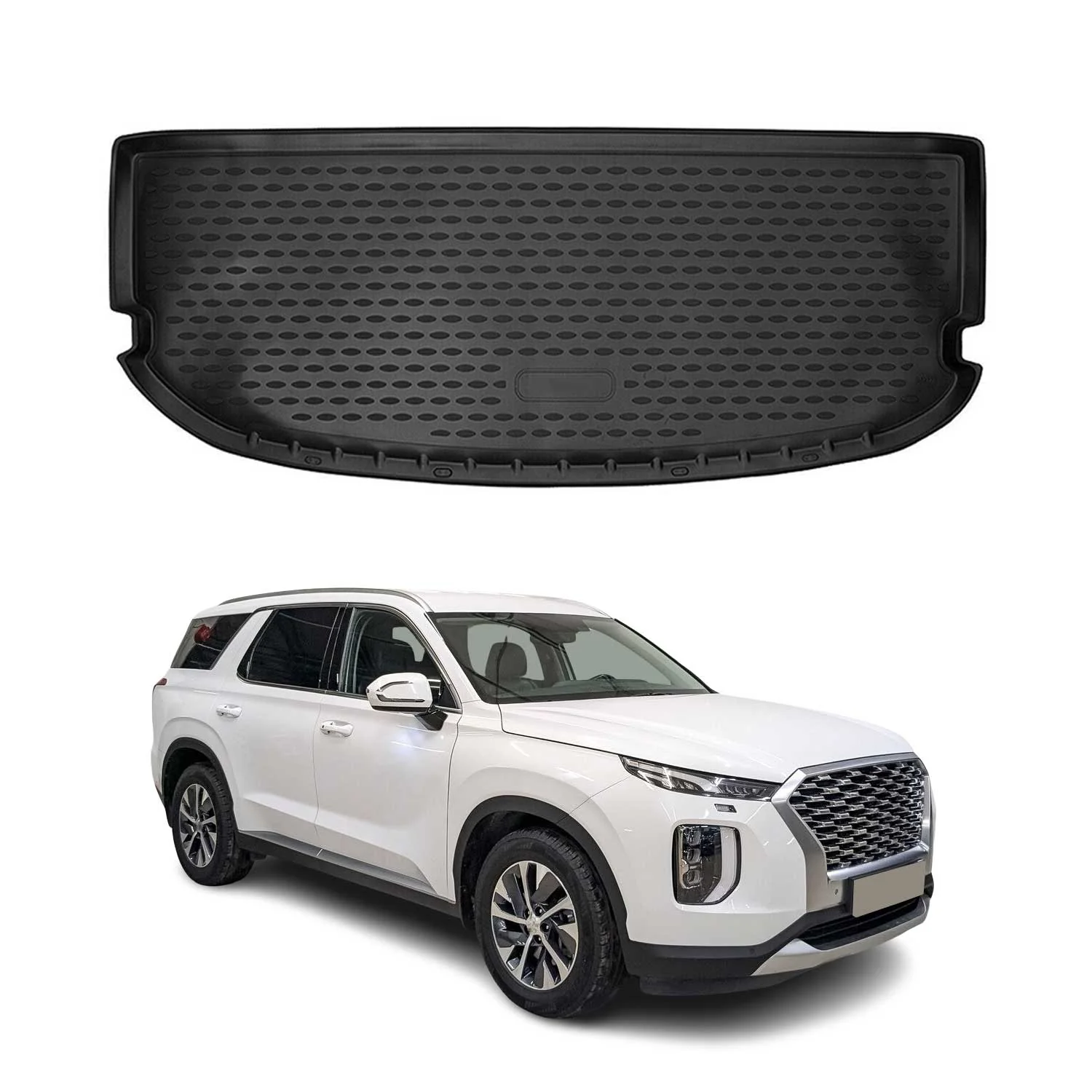 2020-2025 Hyundai Palisade OMAC Cargo Mats Liner Waterproof TPE Black