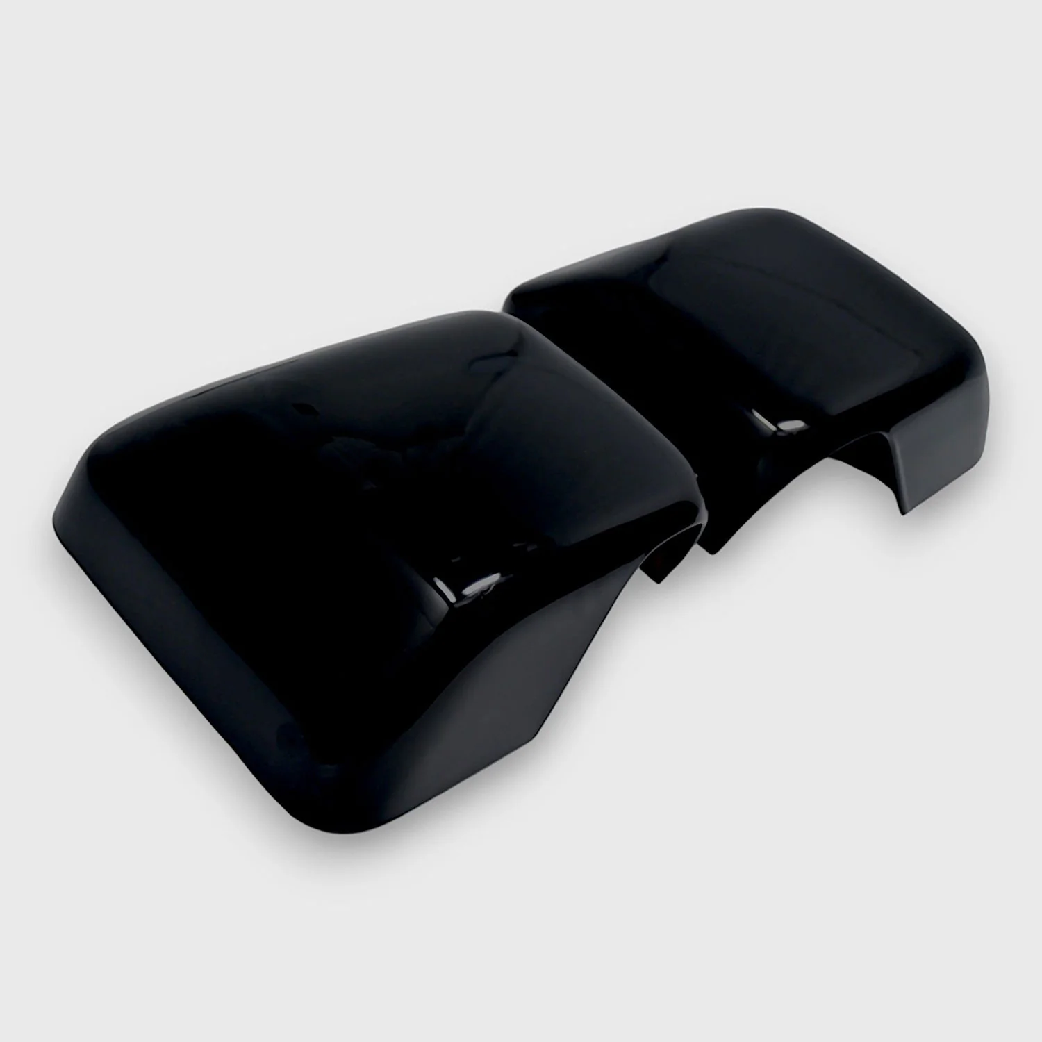 2020-2025 Jeep Gladiator Mirror Cover Caps Gloss Black 2Pcs ABS Plastic - Image 2
