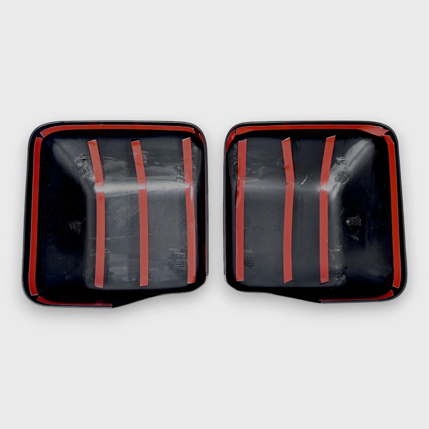 2020-2025 Jeep Gladiator Mirror Cover Caps Gloss Black 2Pcs ABS Plastic - Image 3