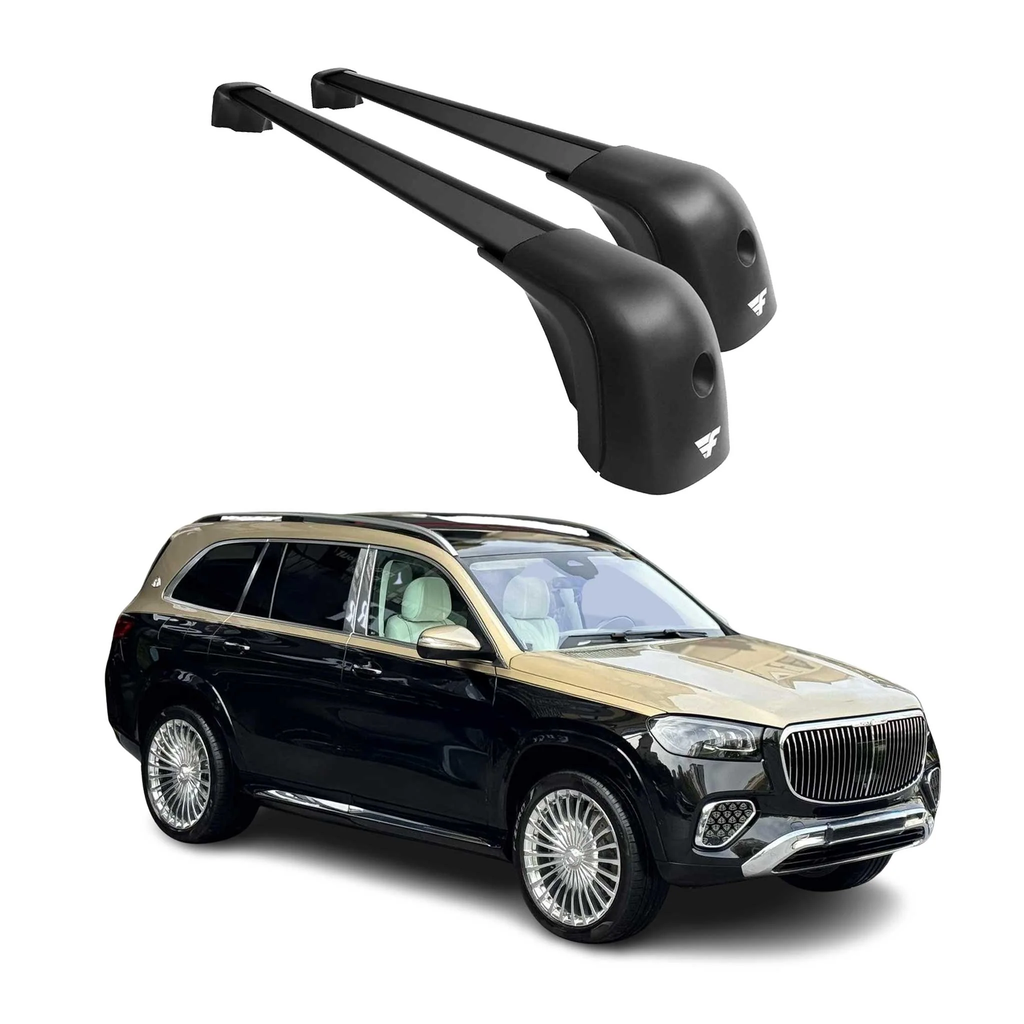 2020-2026 Mercedes GLS Class X167 Roof Racks Cross Bars Black