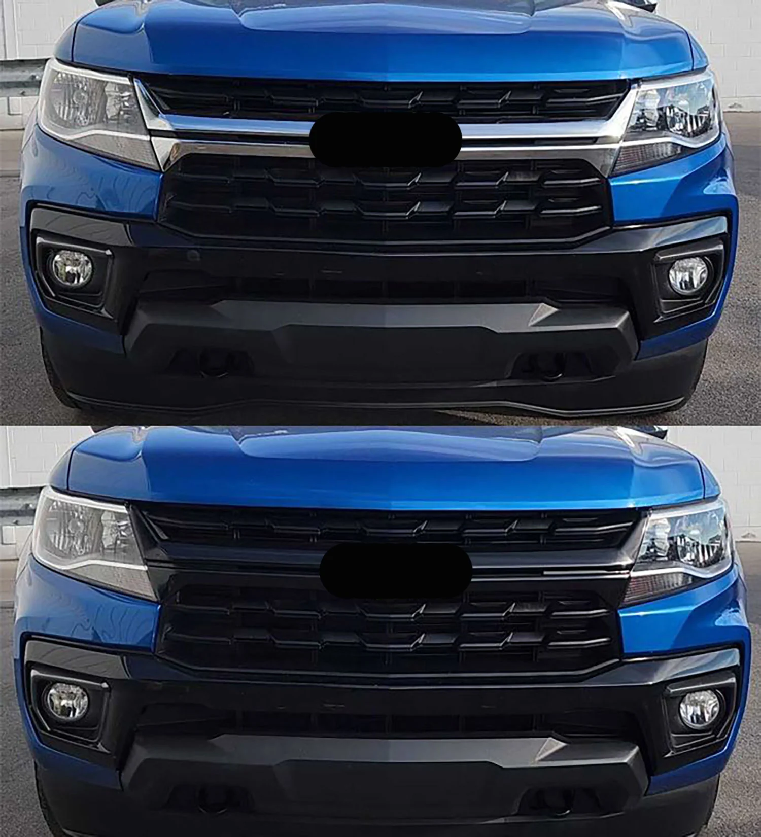 2021-2022 Chevrolet Colorado Grille Overlay Gloss Black 1Pcs ABS Plastic - Image 5