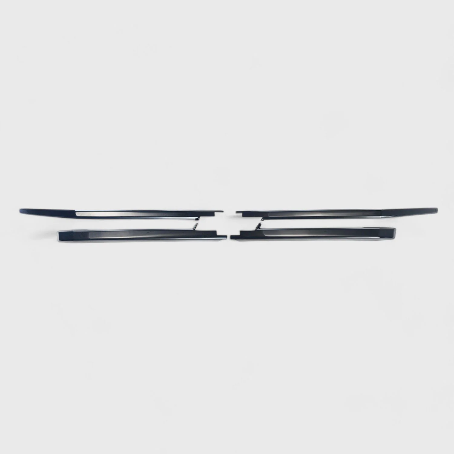 2021-2024 Chevrolet Suburban / Tahoe Grille Overlay Gloss Black 4Pcs ABS Plastic