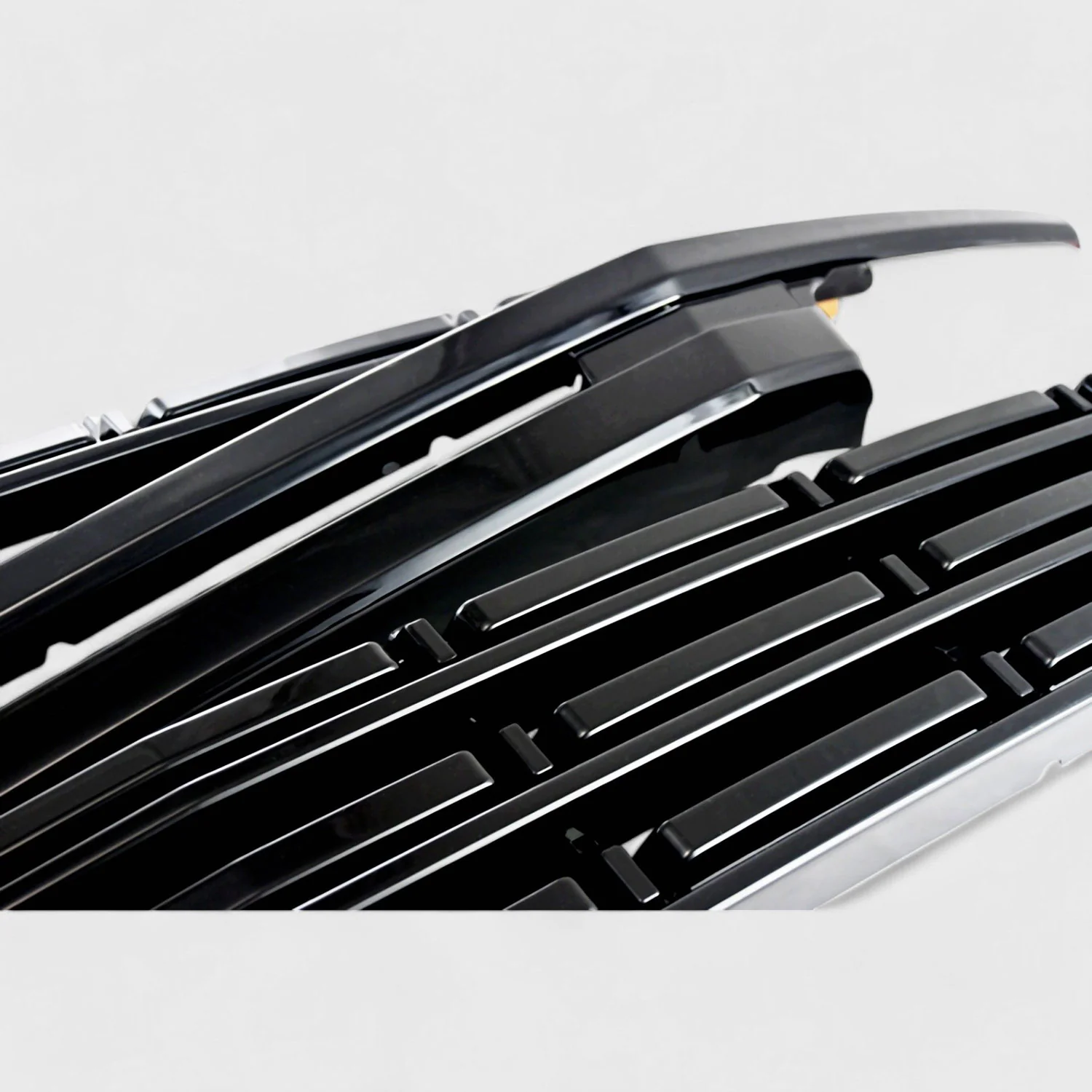 2021-2024 Chevrolet Suburban / Tahoe Grille Overlay Gloss Black 5Pcs ABS Plastic - Image 4