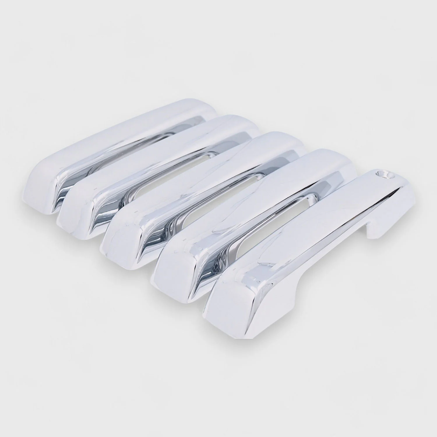 2021-2024 Ford Bronco Door Handle Cover Chrome 5Pcs ABS Plastic - Image 4