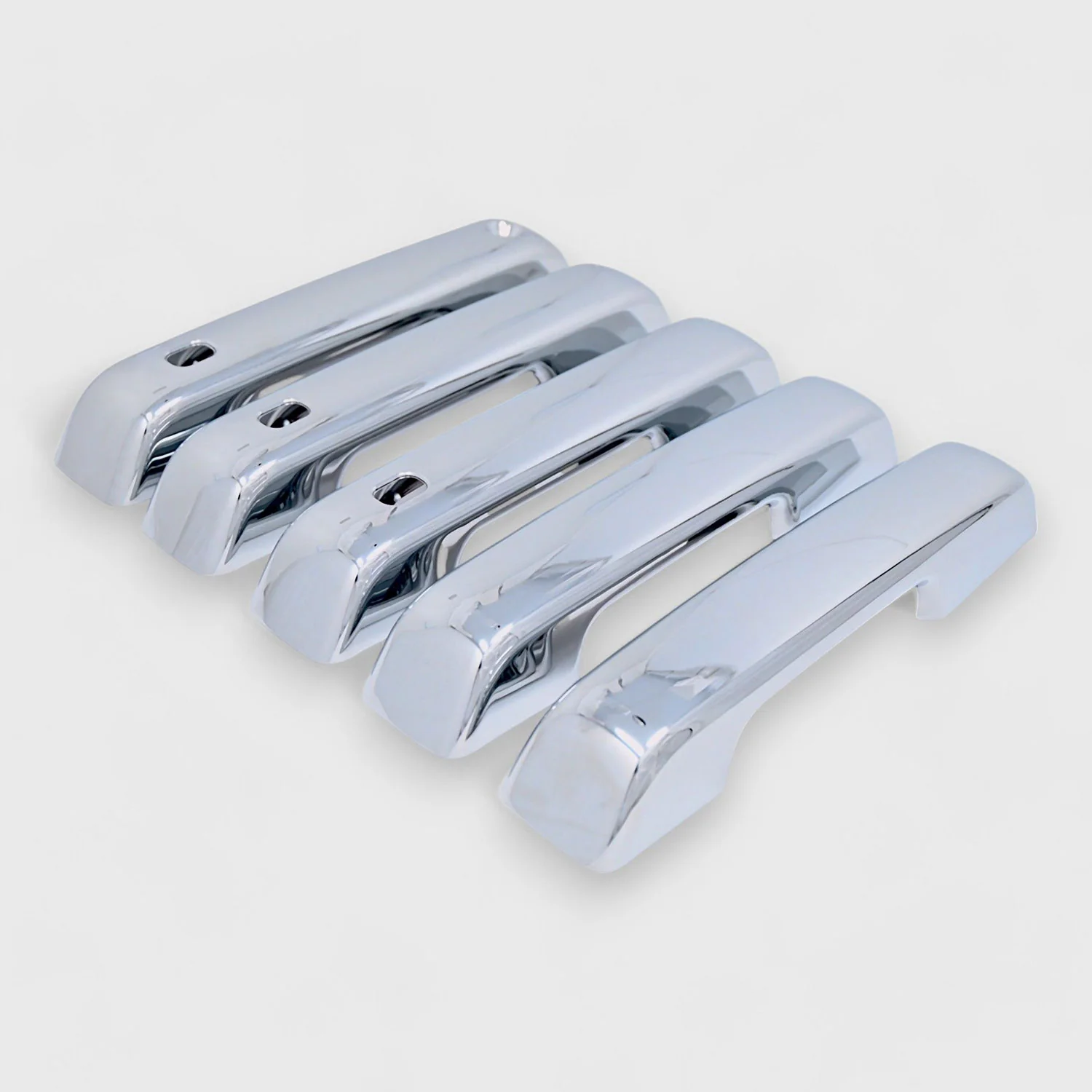 2021-2024 Ford Bronco Door Handle Cover Chrome 5Pcs ABS Plastic - Image 4