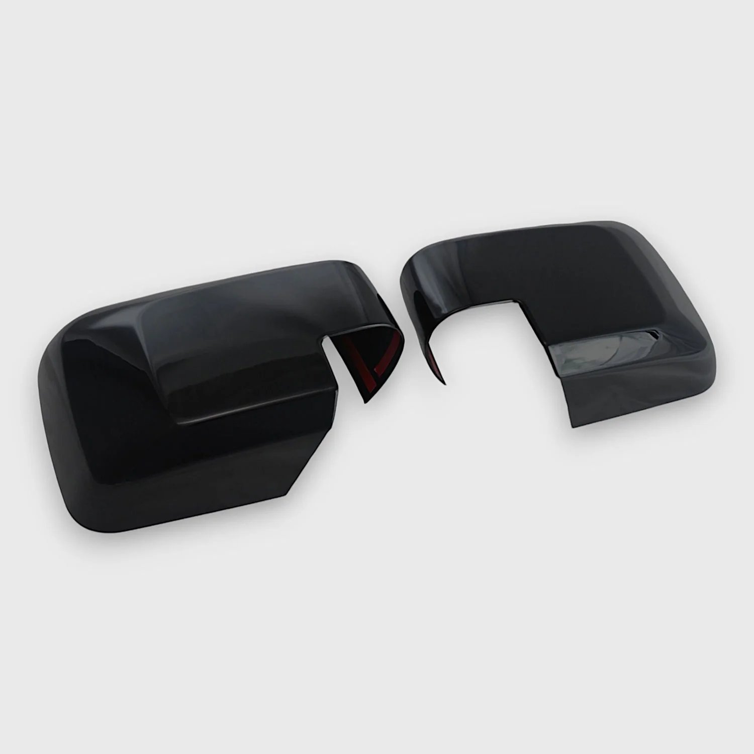 2021-2024 Ford Bronco Mirror Cover Caps Gloss Black 2Pcs ABS Plastic - Image 2