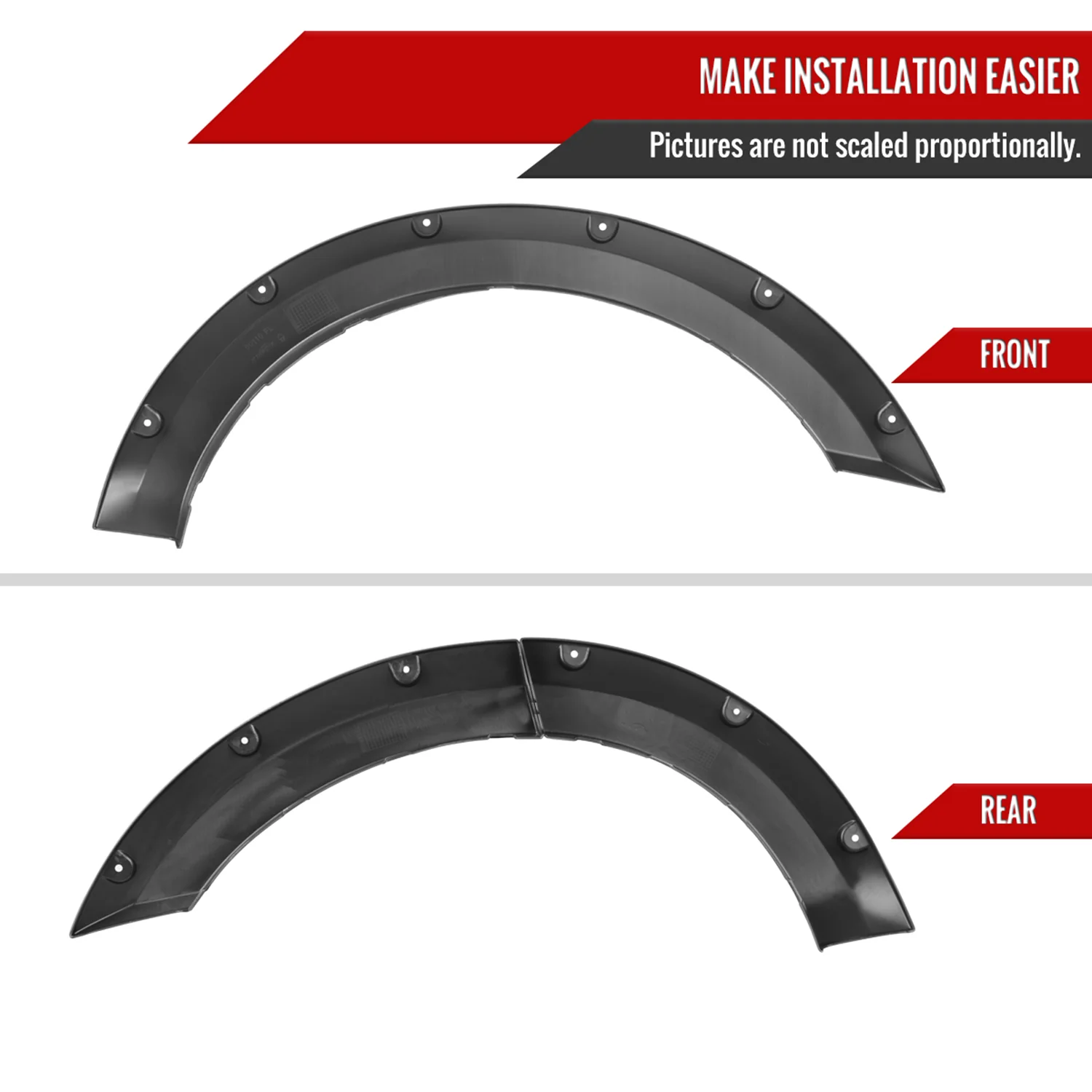 2021-2024 Ford Bronco Sport Pocket Rivet Style Fender Flares Protector - Image 7