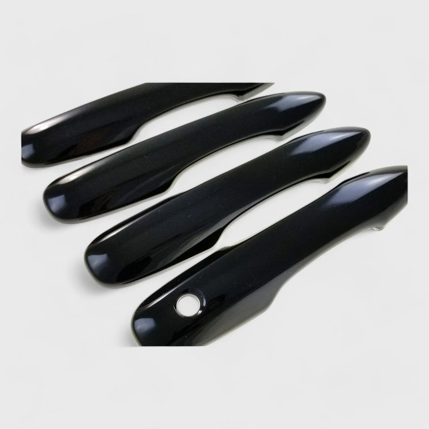 2021-2024 Toyota Venza Door Handle Cover Gloss Black 4Pcs ABS Plastic - Image 2
