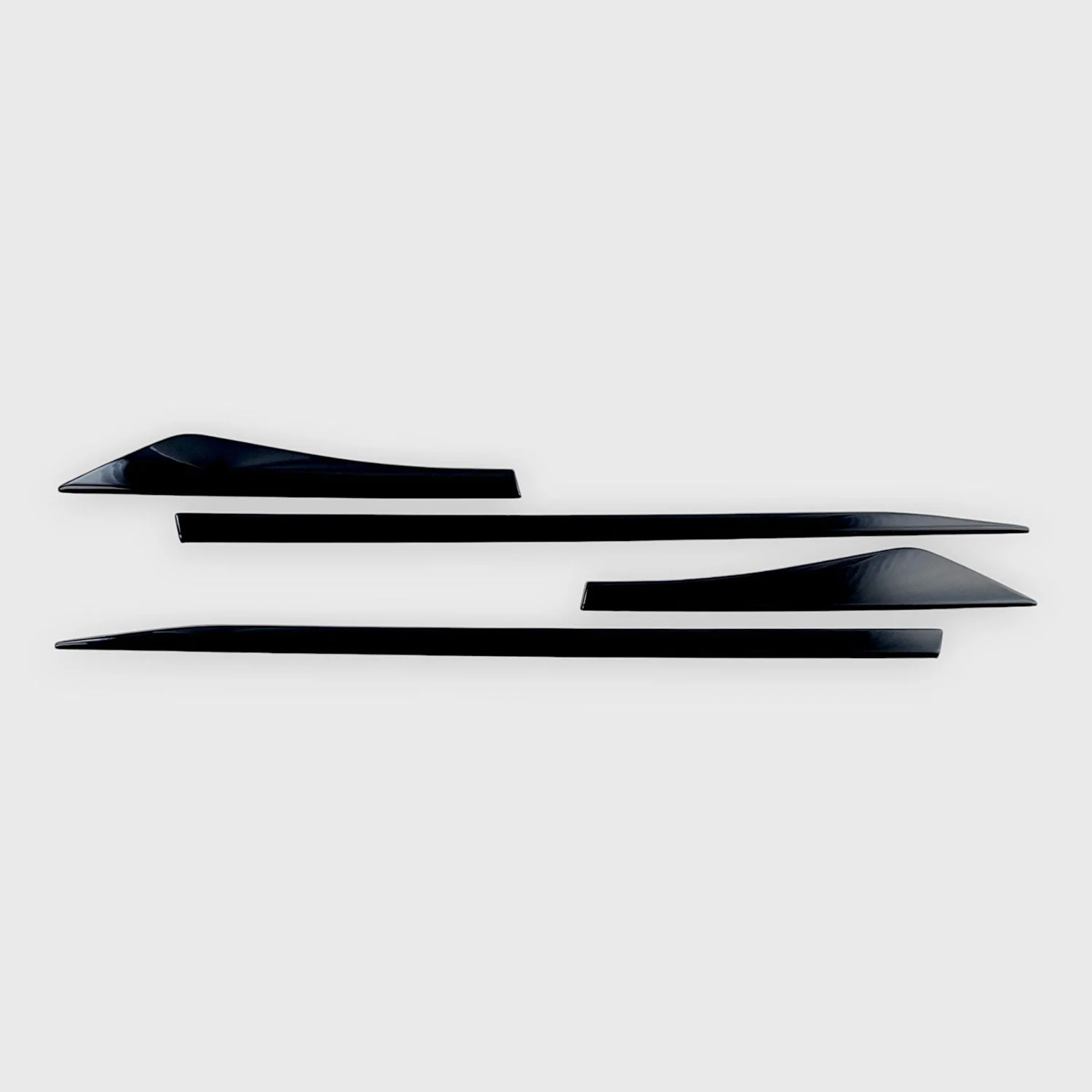 2021-2025 Nissan Rogue Side Door Molding Trim Set Gloss Black 4Pcs ABS Plastic