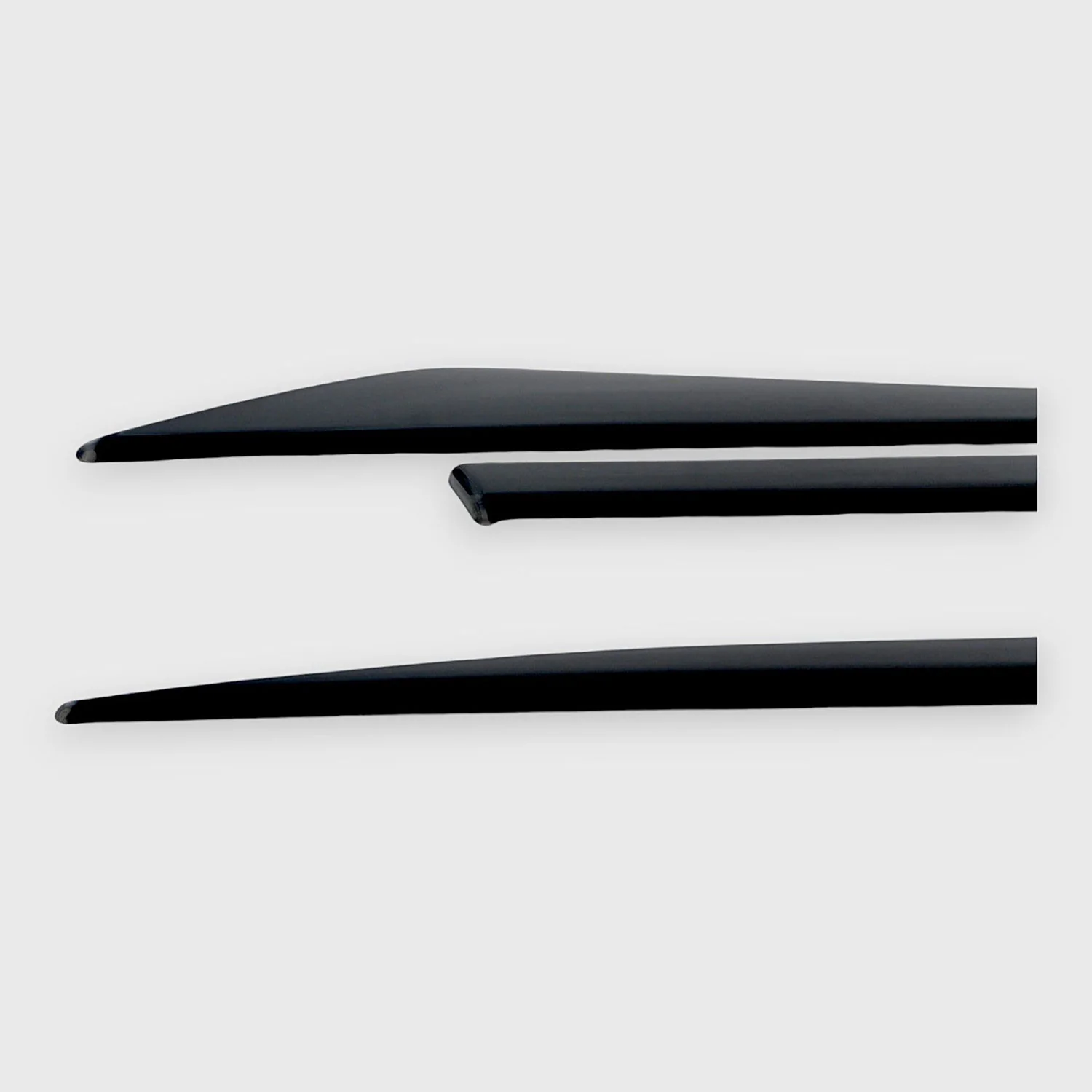 2021-2025 Nissan Rogue Side Door Molding Trim Set Gloss Black 4Pcs ABS Plastic - Image 4