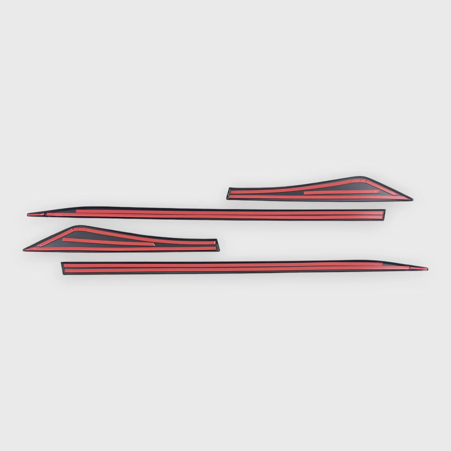 2021-2025 Nissan Rogue Side Door Molding Trim Set Gloss Black 4Pcs ABS Plastic - Image 5
