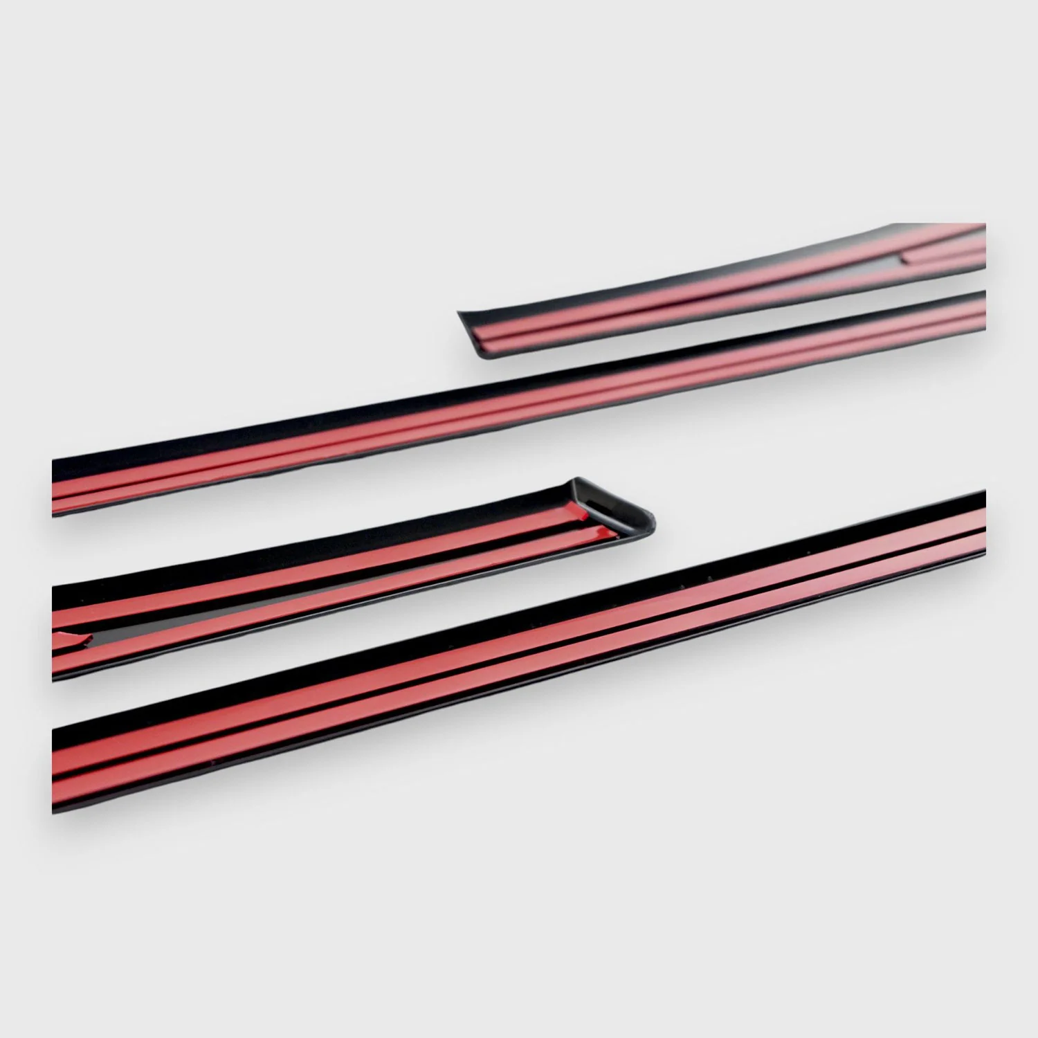 2021-2025 Nissan Rogue Side Door Molding Trim Set Gloss Black 4Pcs ABS Plastic - Image 6