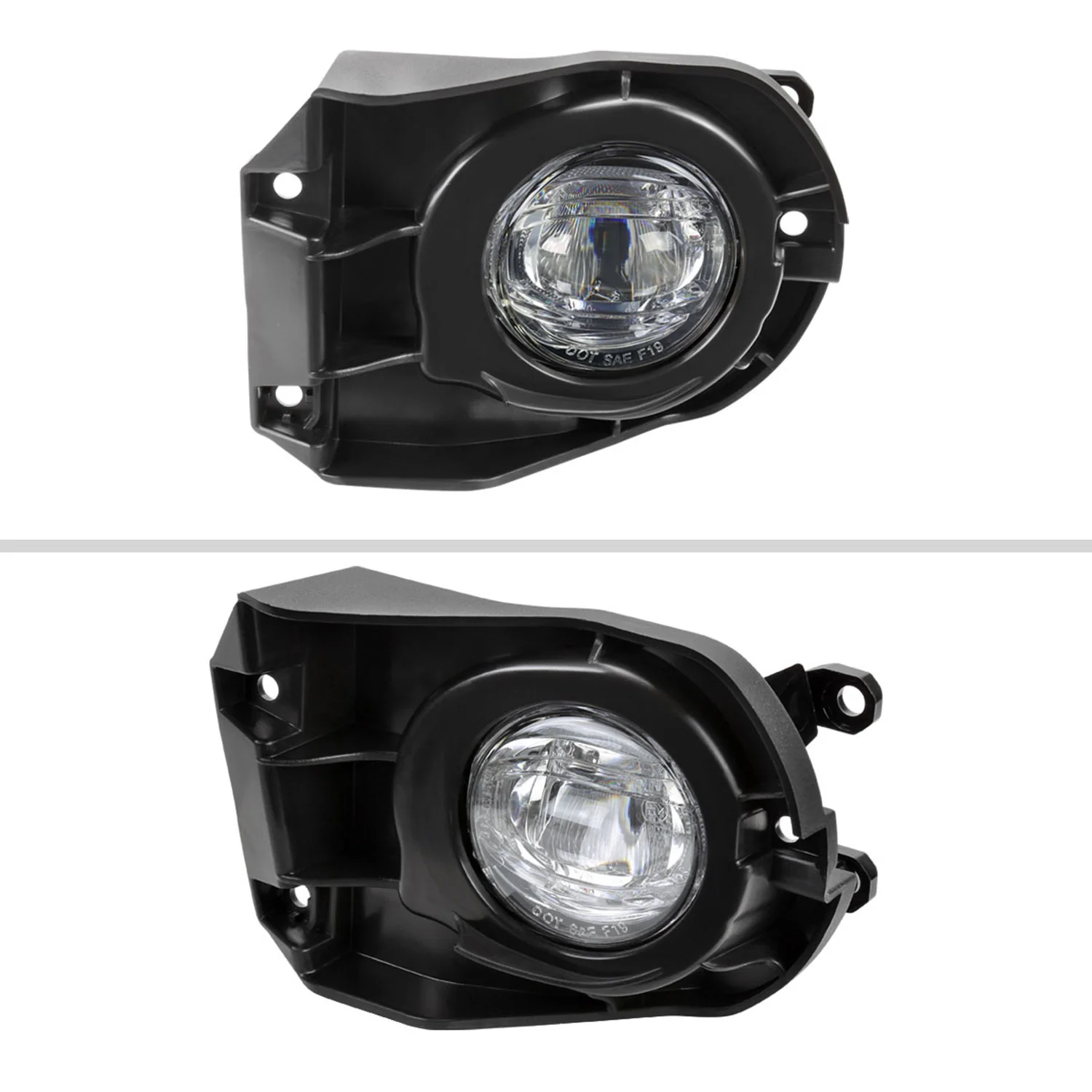 2022-2023 Toyota Corolla Cross LED Fog Lights Kit Chrome Housing/Clear Lens - Image 2