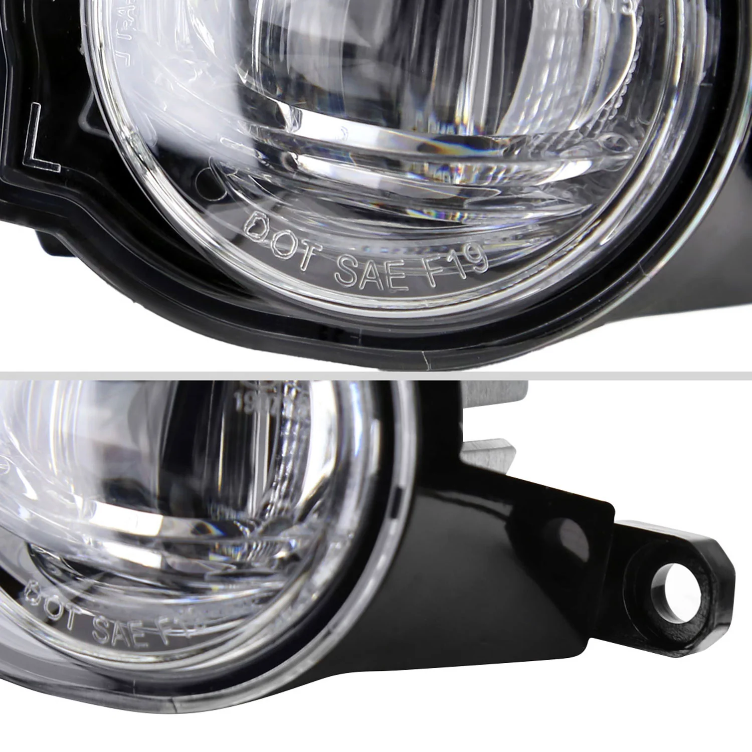 2022-2023 Toyota Corolla Cross LED Fog Lights Kit Chrome Housing/Clear Lens - Image 4