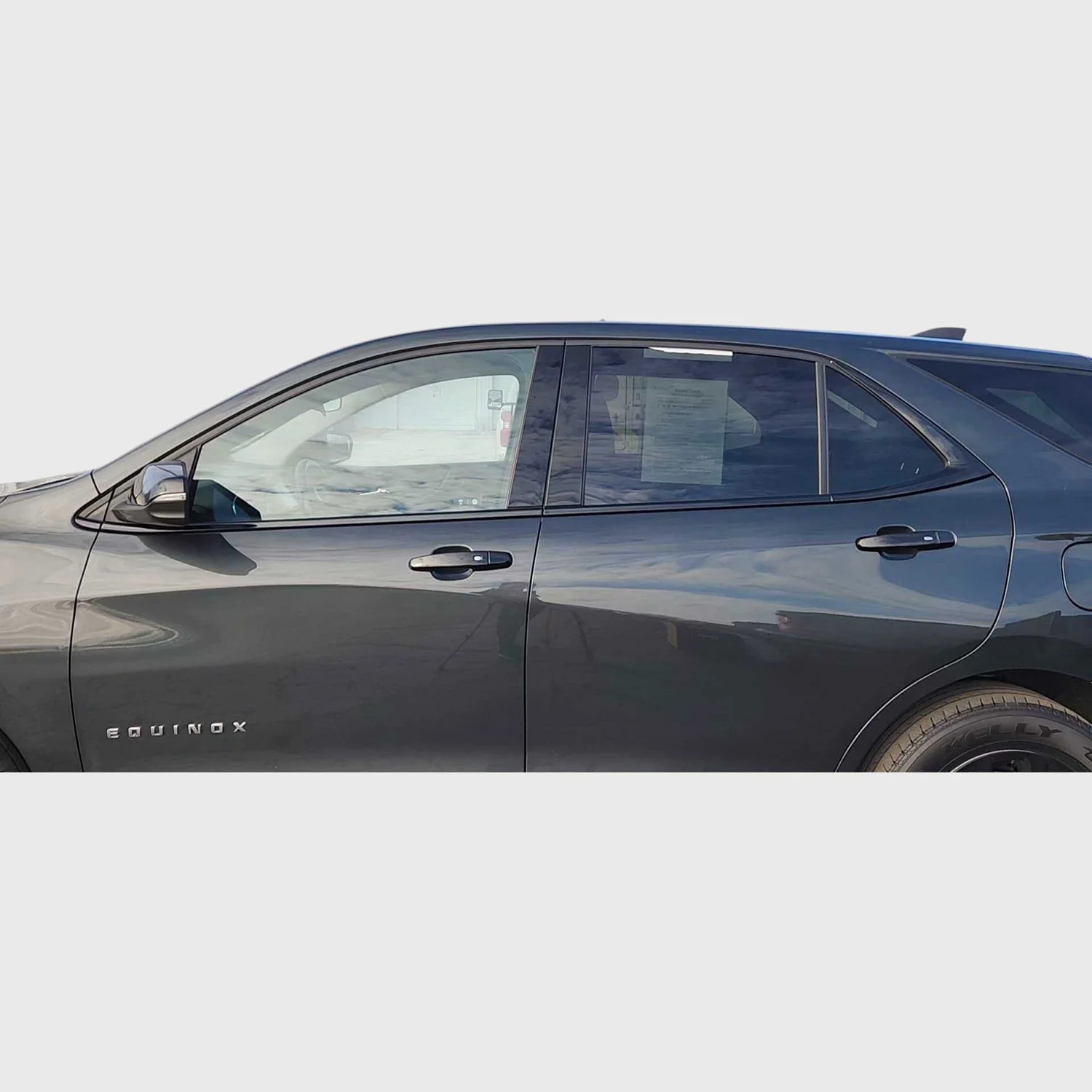 2022-2024 Chevrolet Equinox Window Trim Set Gloss Black 8Pcs ABS Plastic - Image 5