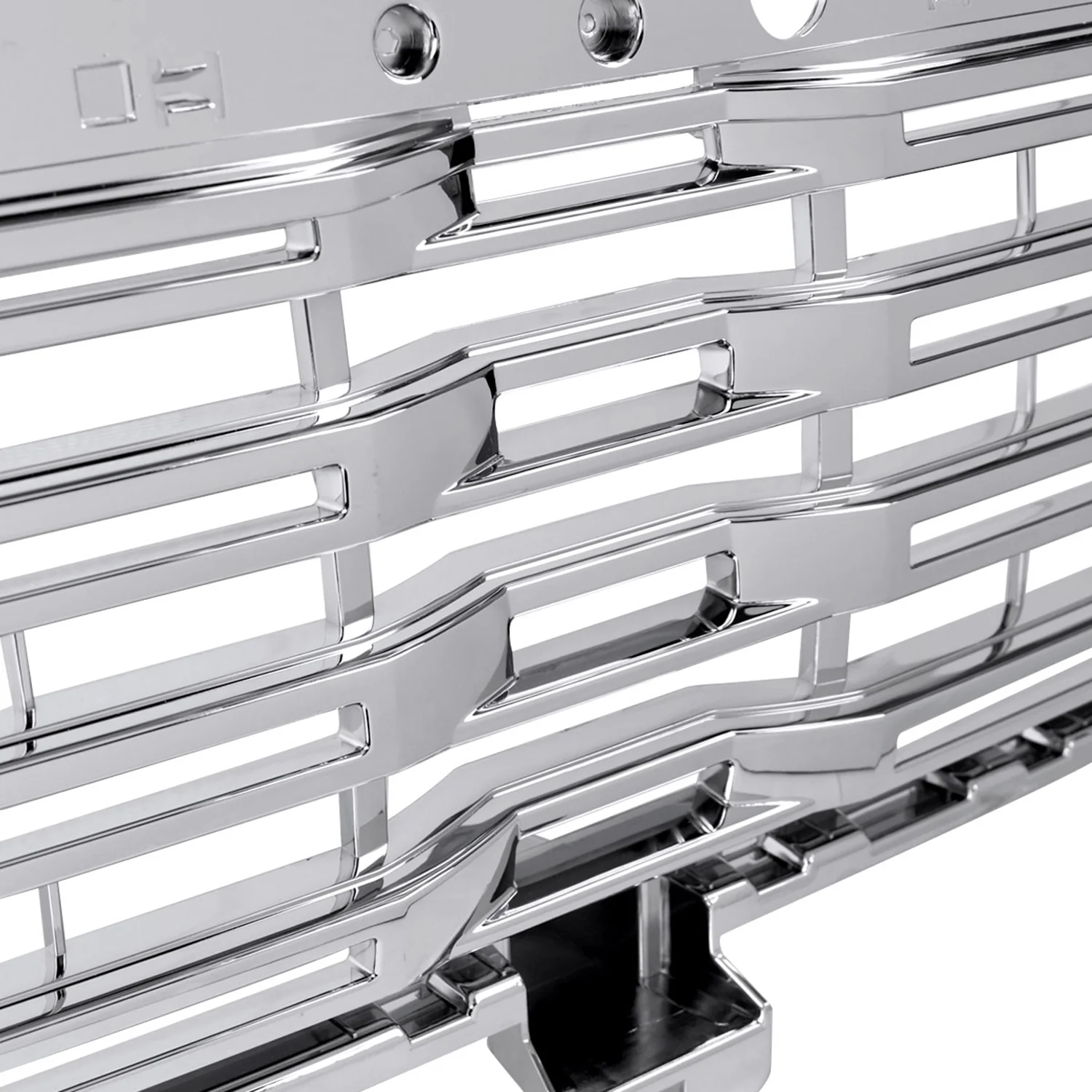 2022-2024 GMC Sierra 1500 Chrome Denali Style Front Upper Mesh Hood Grille - Image 5