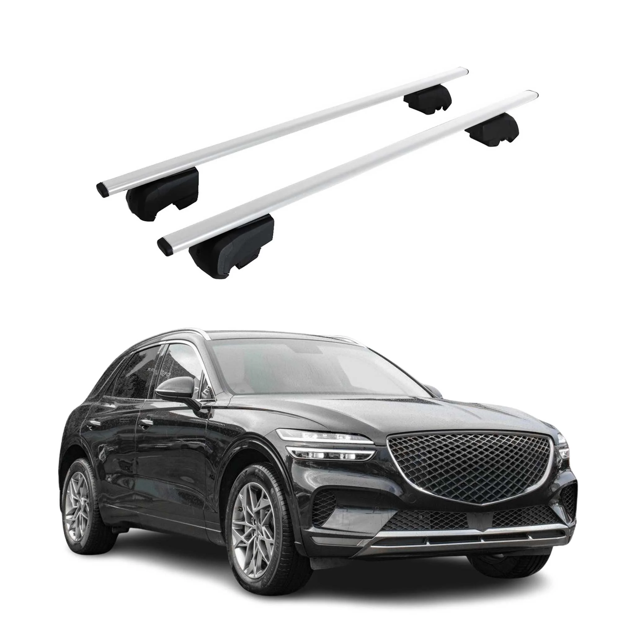 2022-2026 Genesis Gv70 Roof Rack Cross Bars Silver