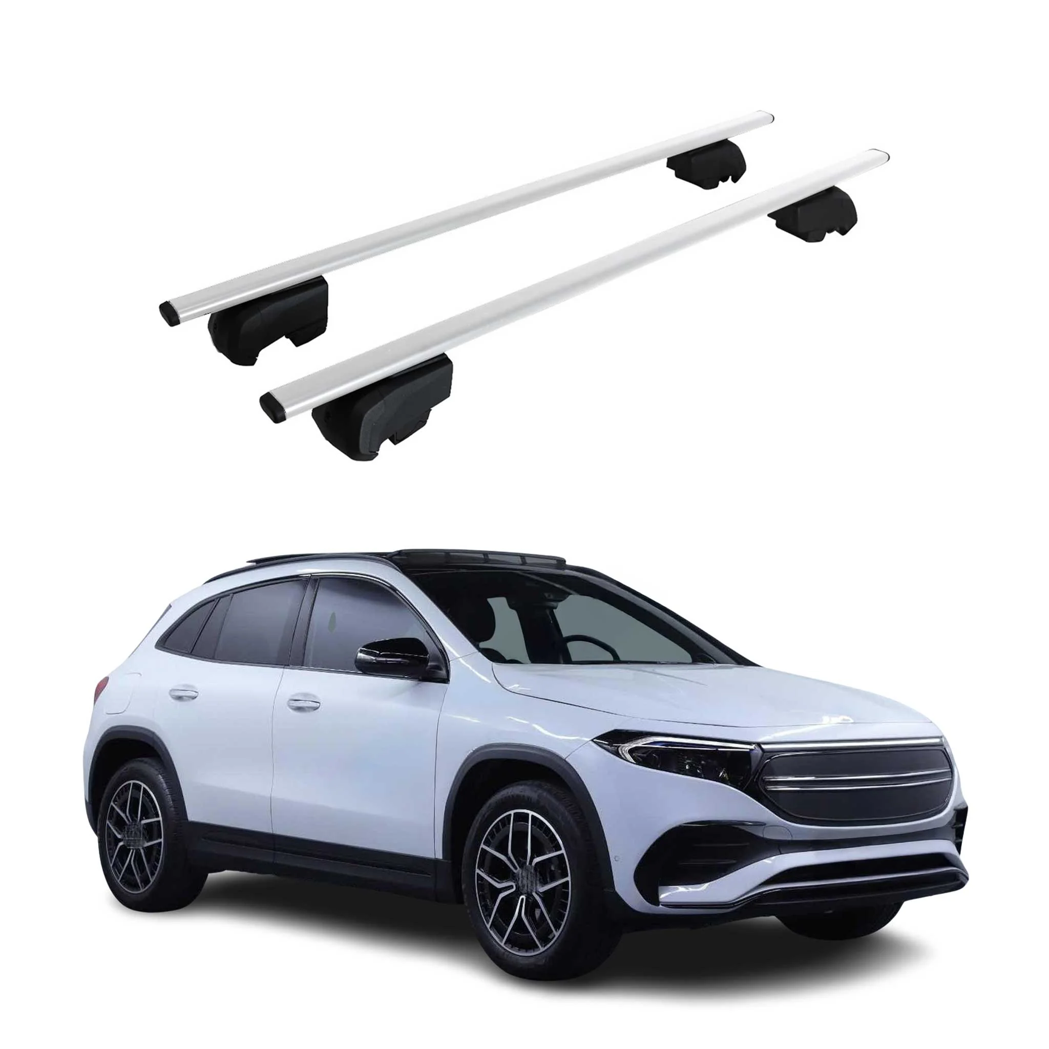 2022-2026 Mercedes EQA Roof Rack Cross Bars Silver
