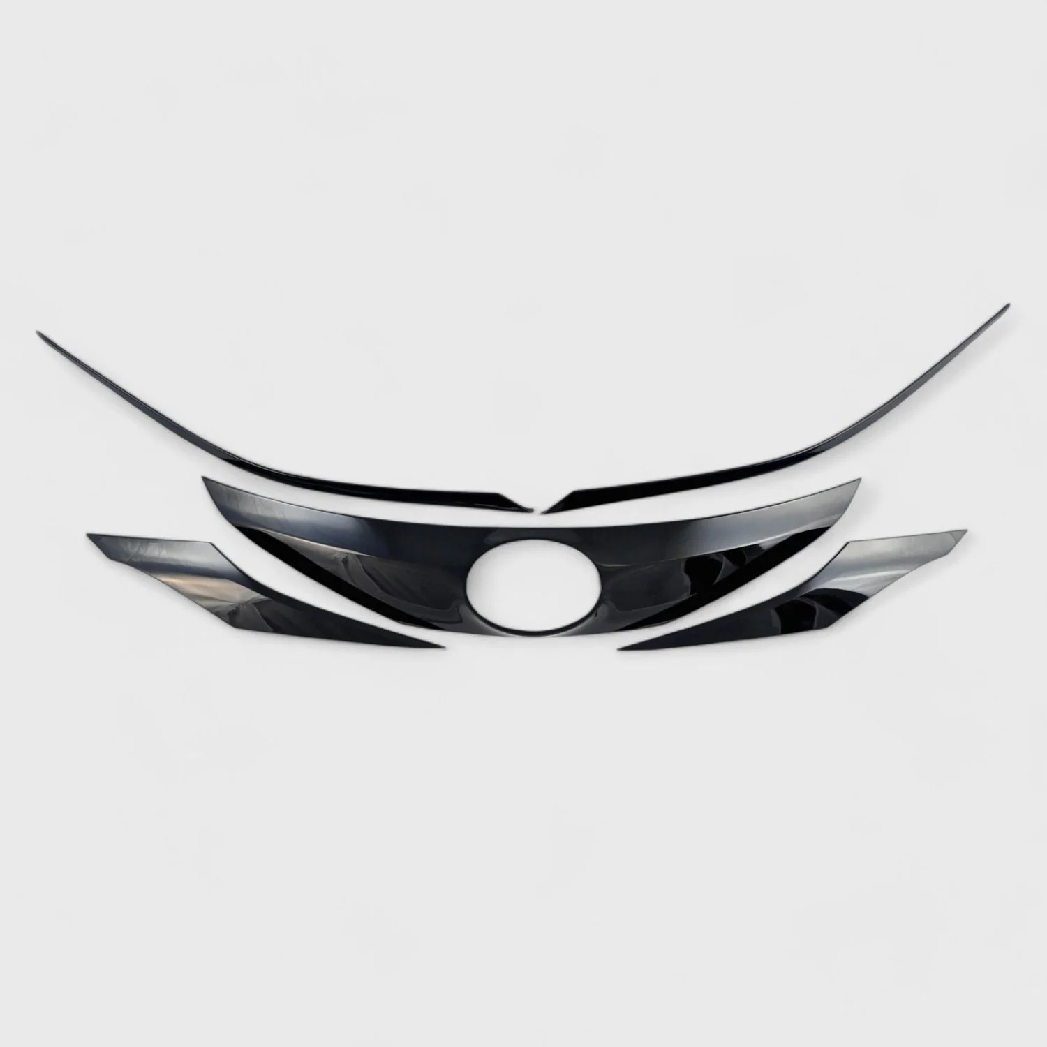 2022-2025 Toyota Sienna Grille Overlay Gloss Black 4Pcs ABS Plastic