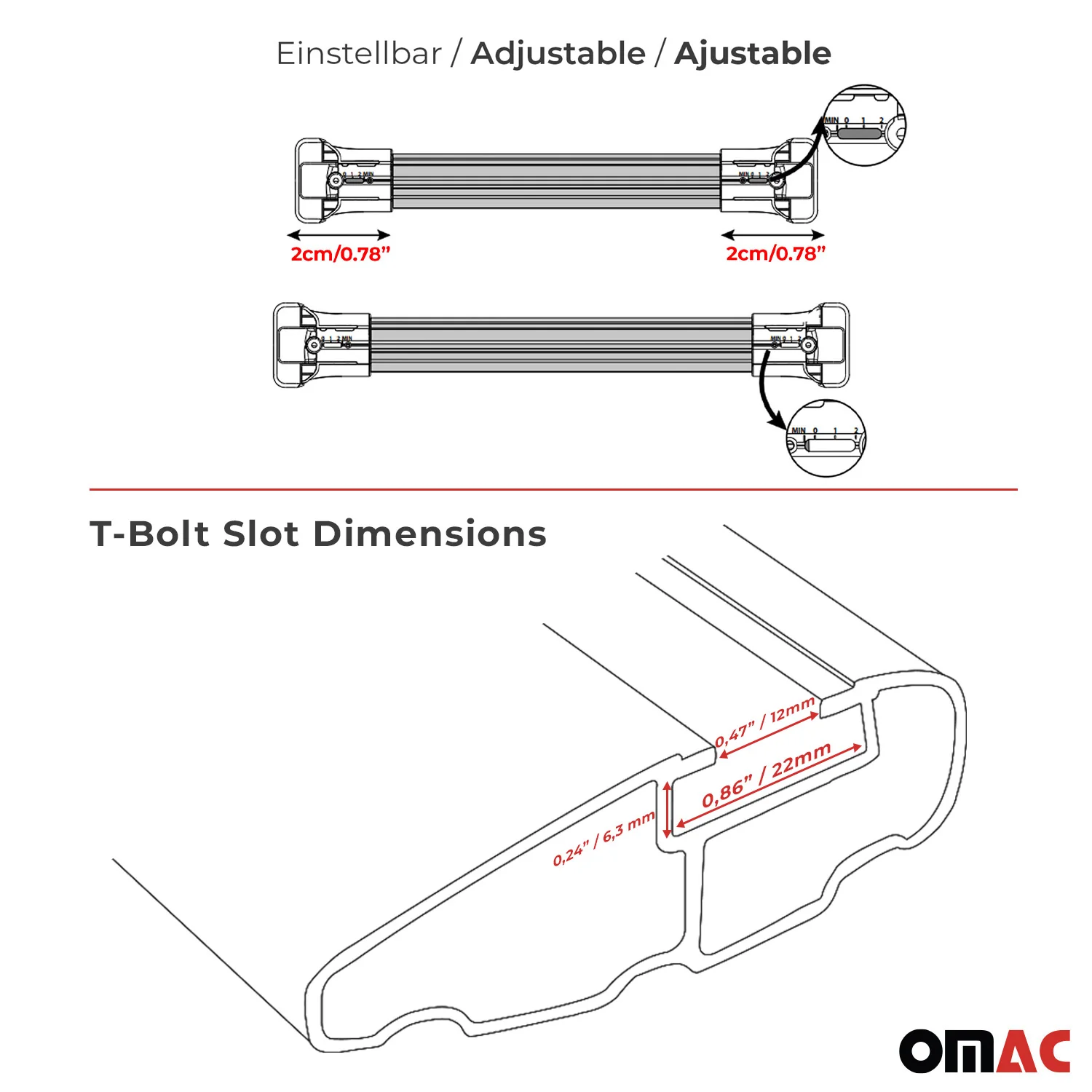2024-2026 Chevrolet Traverse Roof Rack Cross Bars Luggage Carrier Alu Black 2Pcs - Image 7