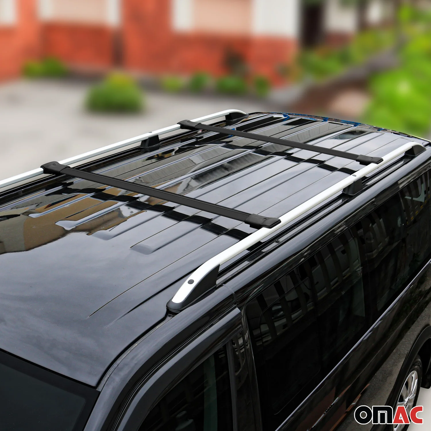2024-2026 Hyundai Santa Fe Roof Rack Cross Bars Luggage Carrier Alu Black 2Pcs - Image 3