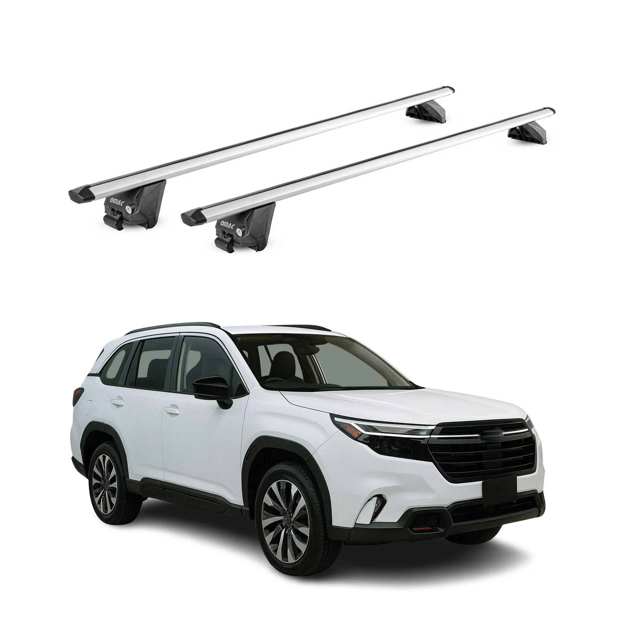 2025-2026 Subaru Forester Roof Rack Cross Bars Luggage Carrier Alu Silver 2x