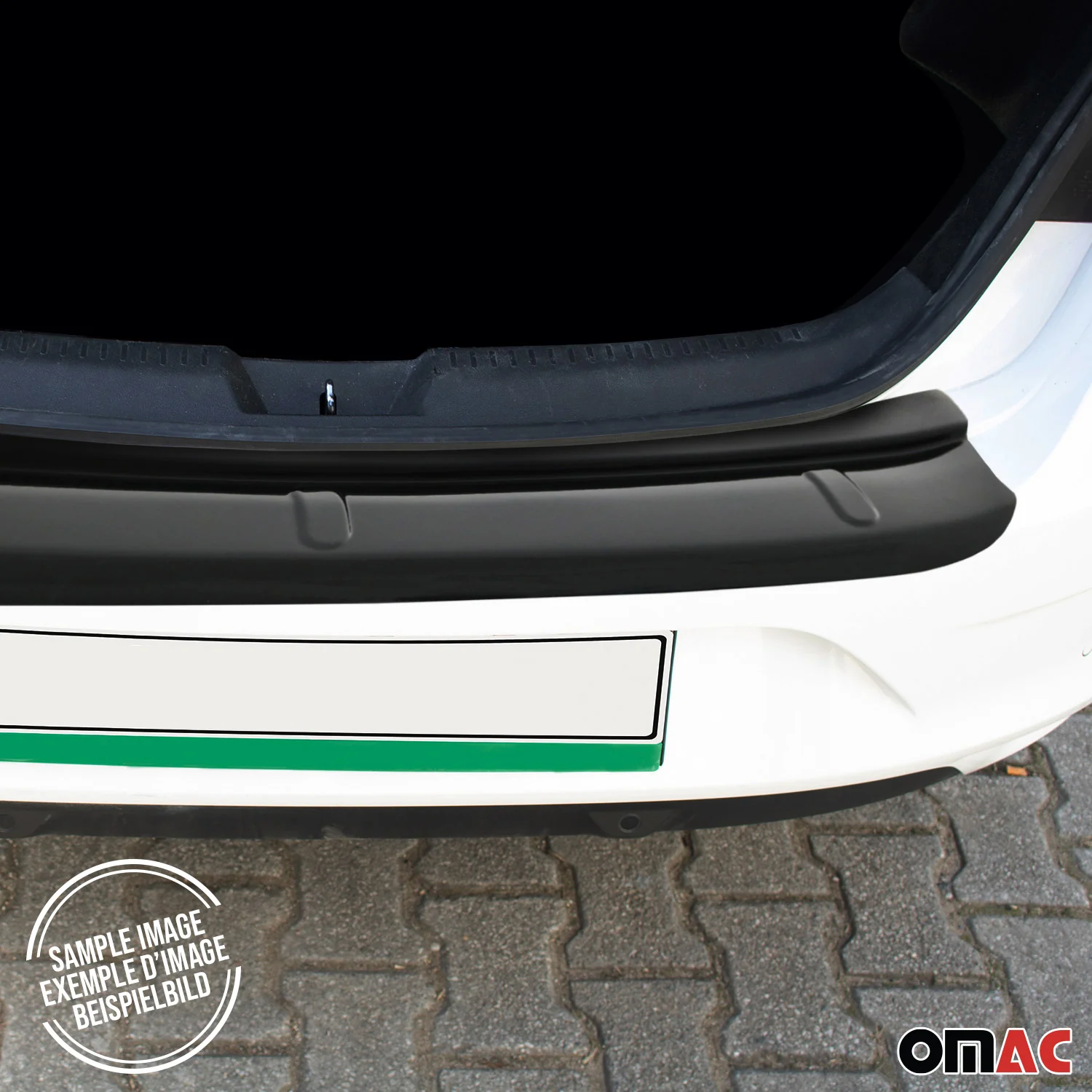 2025-2026 VW ID.Buzz Rear Bumper Sill Cover Protector Guard ABS Acrylic Gloss Black - Image 7
