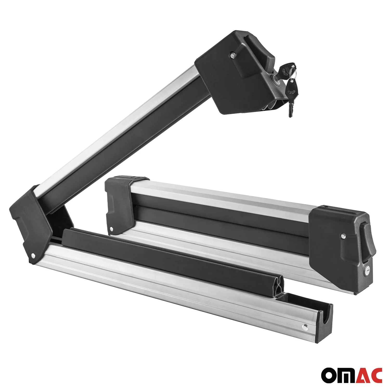 23.6 Inches Ski Rack Snowboard Carriers Top Holder Roof Rack Lockable - Image 7