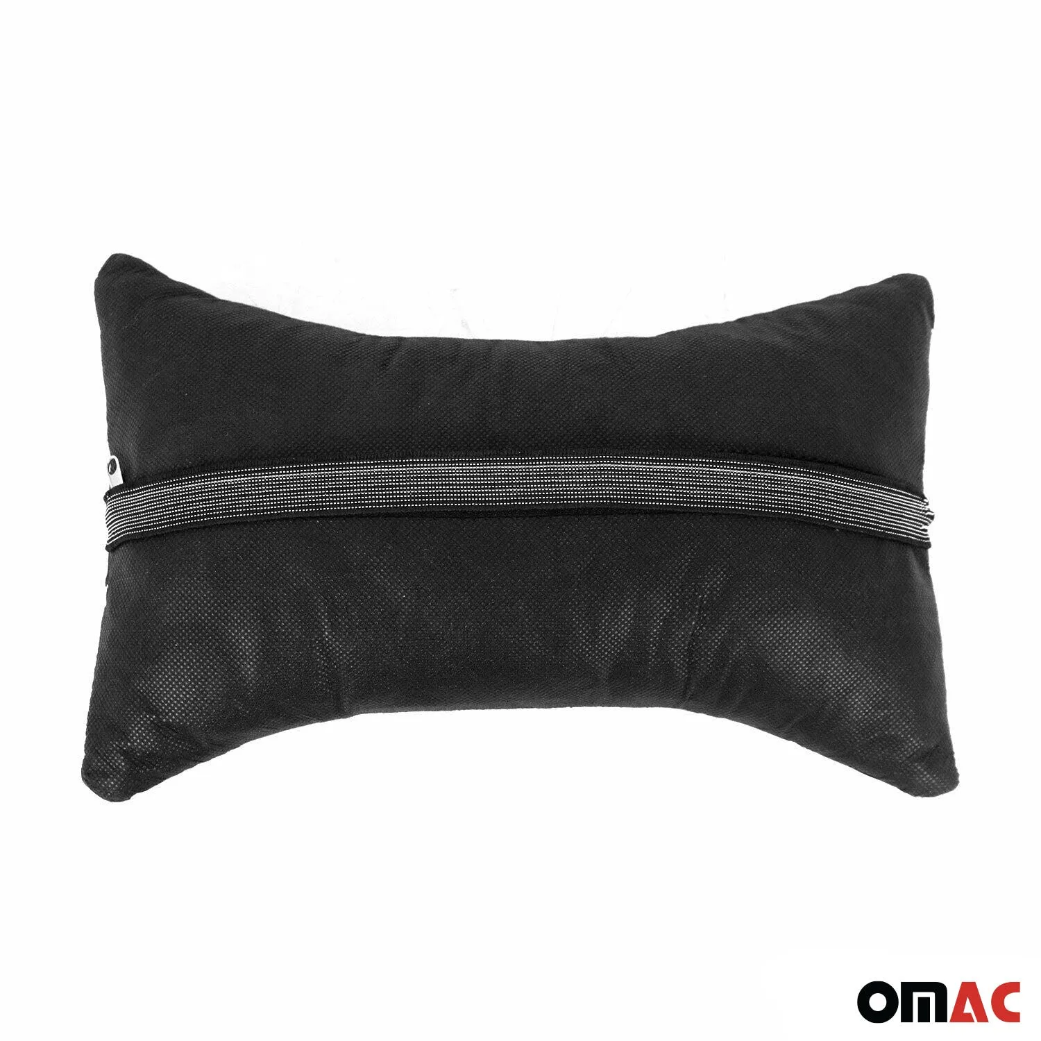 2x Car Seat Neck Pillow Head Shoulder Rest Pad Fabric Black and Blue - Image 3
