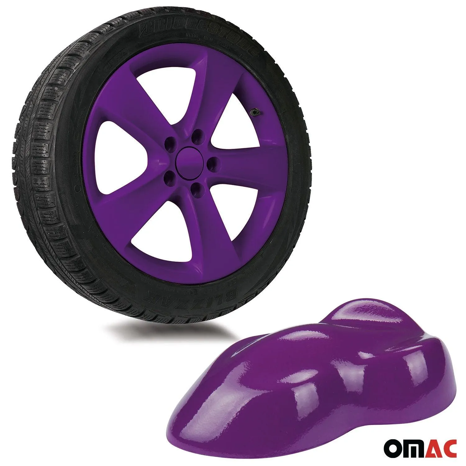 2x Foliatec Wheel Rim Hubcaps Spray Paint Purple Glossy 13.5 Oz - Image 4