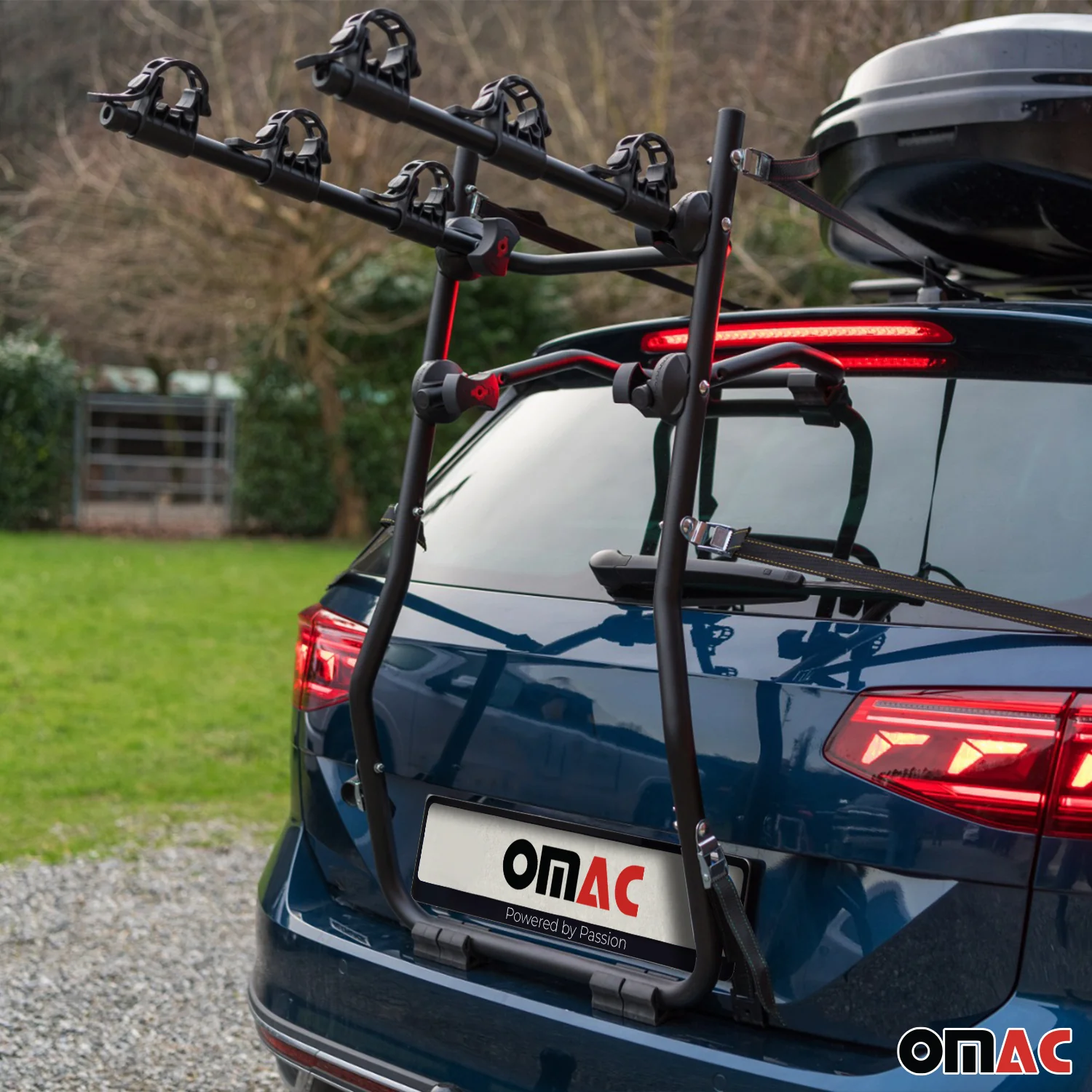 2018-2024 VW Tiguan Allspace 3 Bike Rack Carrier Hitch Mount Black 1Pc - Image 5