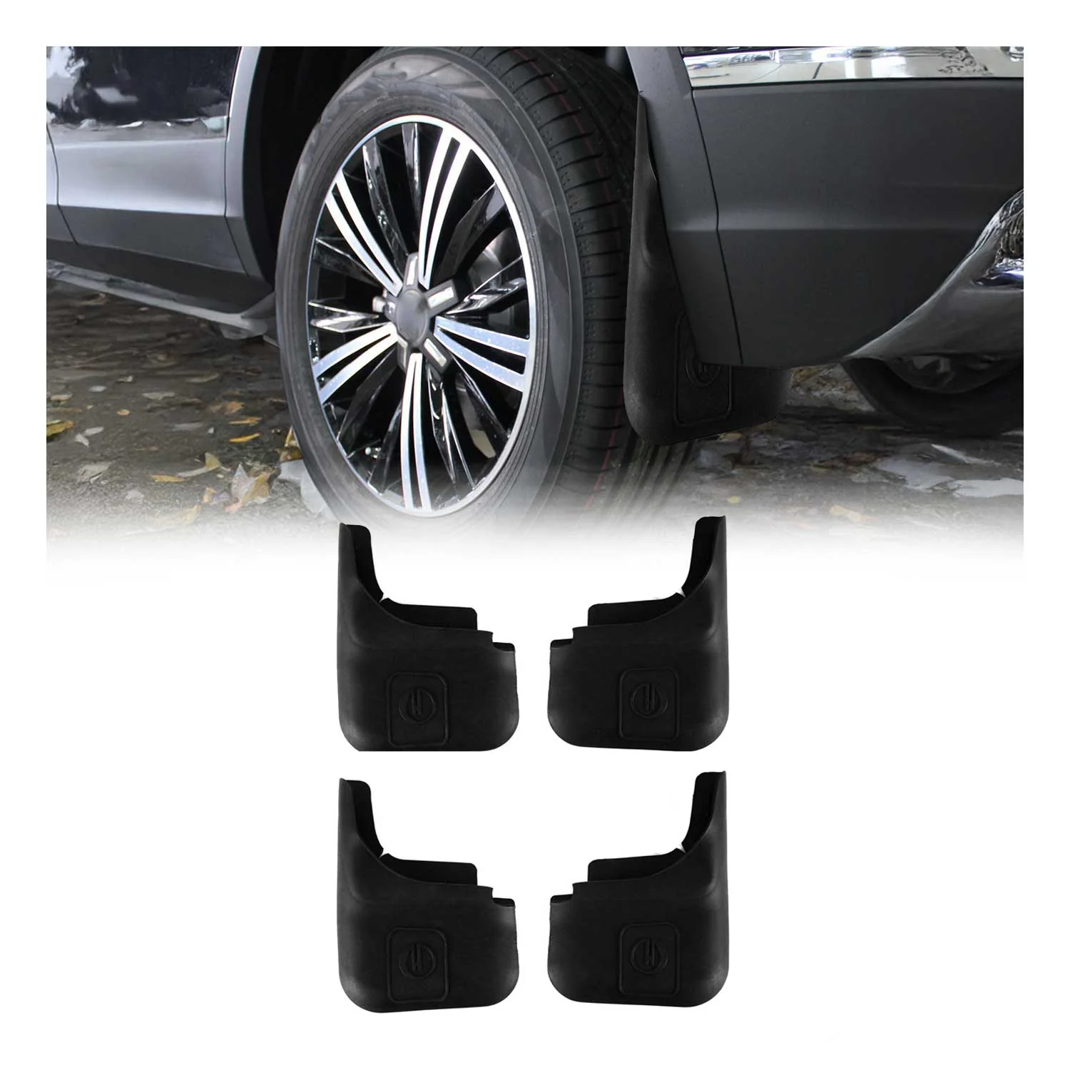 2017-2022 Nissan Rogue Sport Universal Fit Mud Guards Splash Mud Flaps Black 4 Pcs