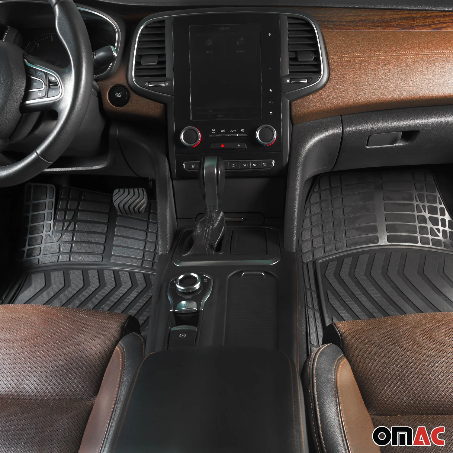 Hyundai Semi-Custom fit Floor Mats Liner All Weather 3D Black Waterproof 4Pcs - Image 2