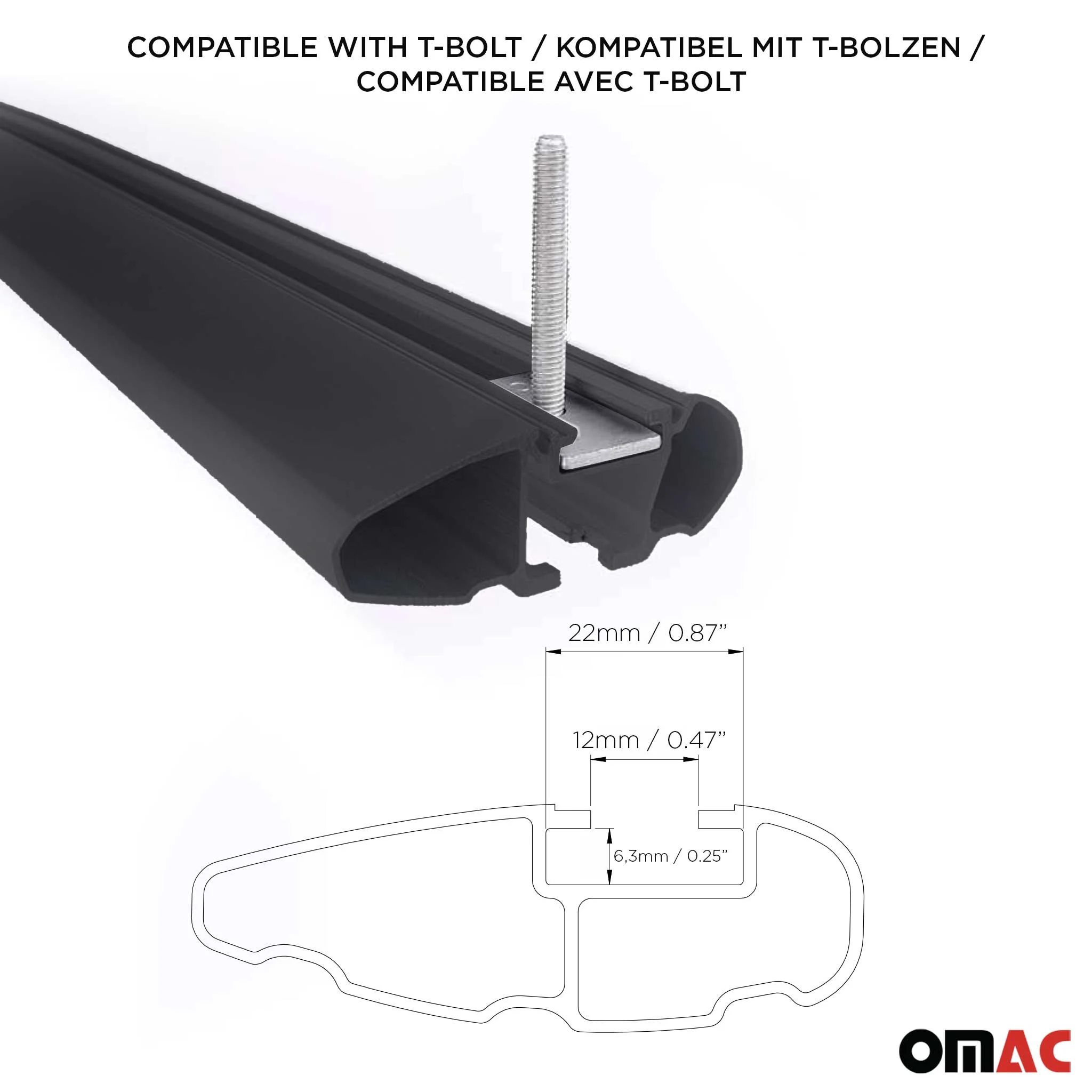 Aluminium Roof Racks Cross Bars Carrier for Kia Sorento 3.gen 2016-2020 Black 2x - Image 6
