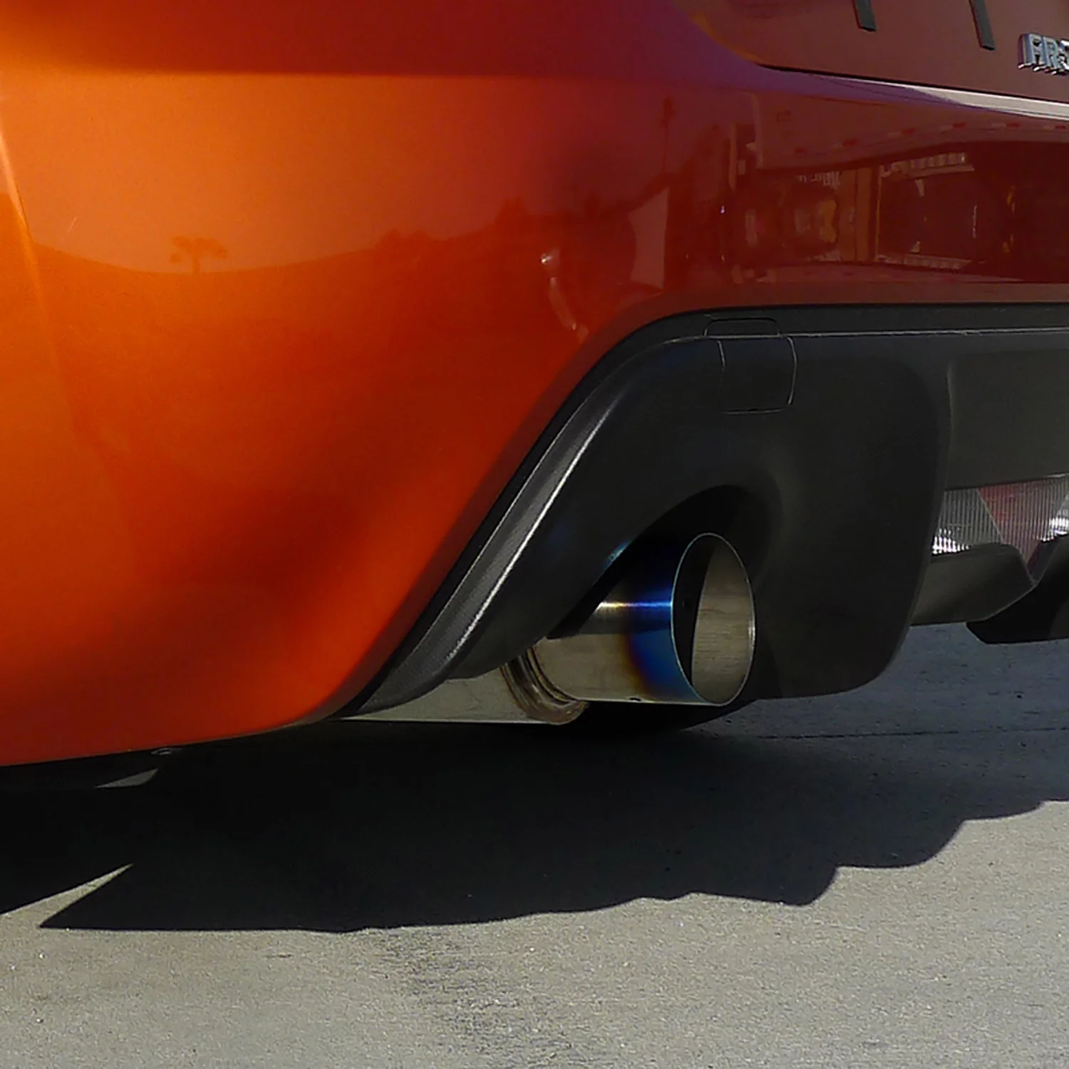 Apexi N1 Style 2.5" Inlet Exhaust Muffler - 4" Burnt Blue Titanium Tip - Image 8
