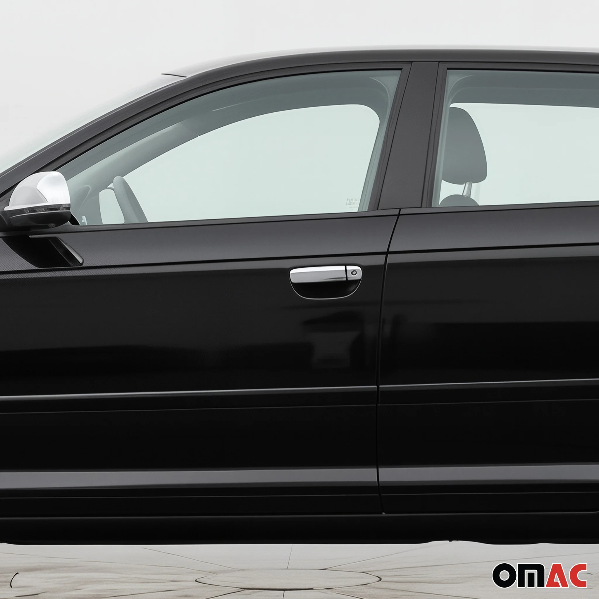 2005-2011 Audi A6 Sedan Car Door Handle Cover Protector Stainless Steel Chrome 5 Pcs - Image 2