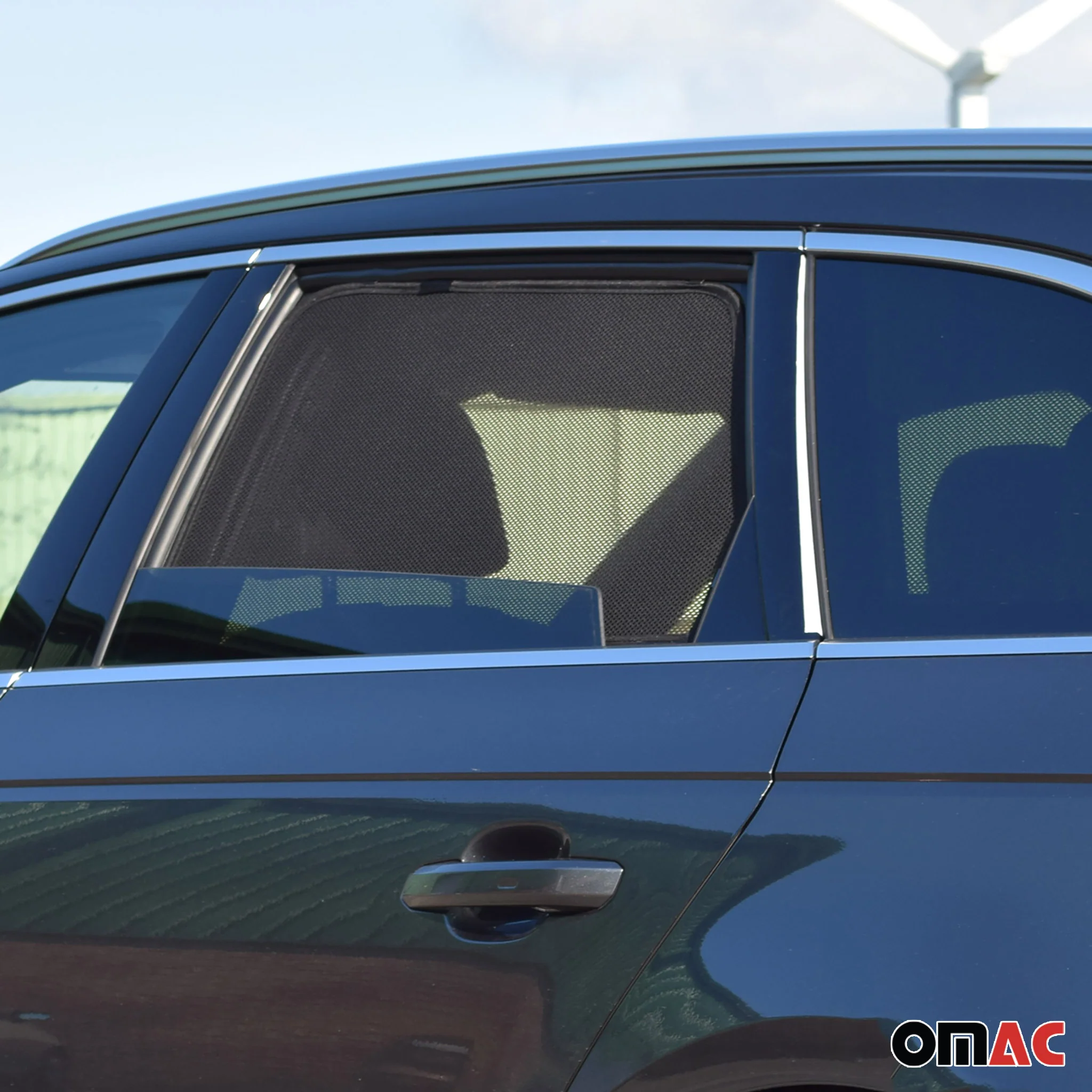2017-2024 Audi A4 Allroad   Side Rear Window Curtain Mesh Black 2Pcs - Image 8