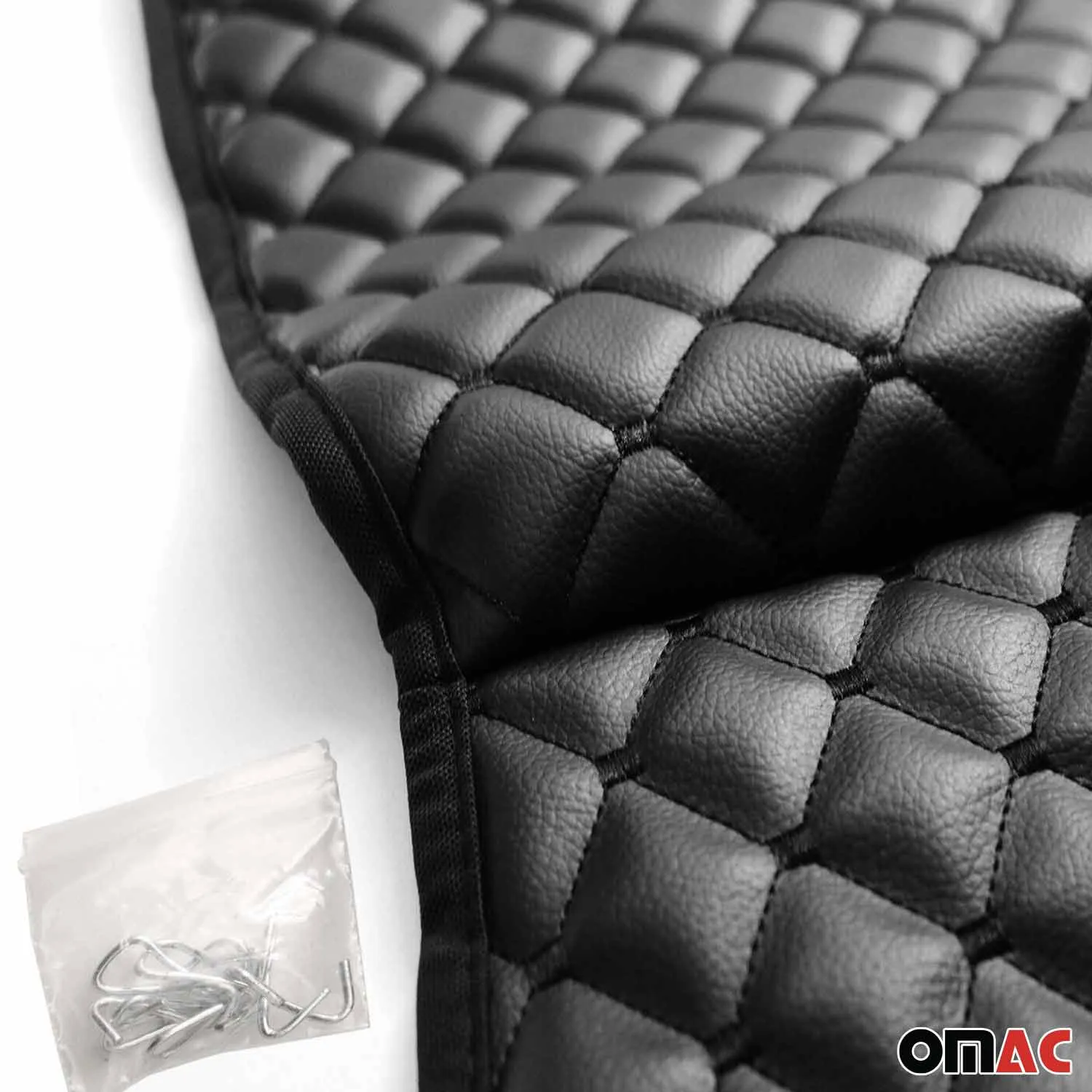 Toyota Leather Breathable Front Seat Cover Pads Black - Image 8