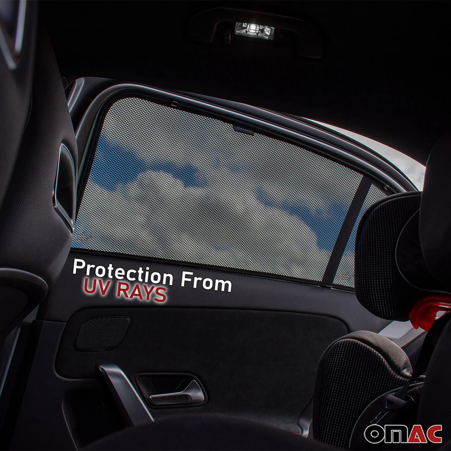 2008-2011 Subaru Impreza Side Rear Window Curtain Mesh Black 2Pcs - Image 7