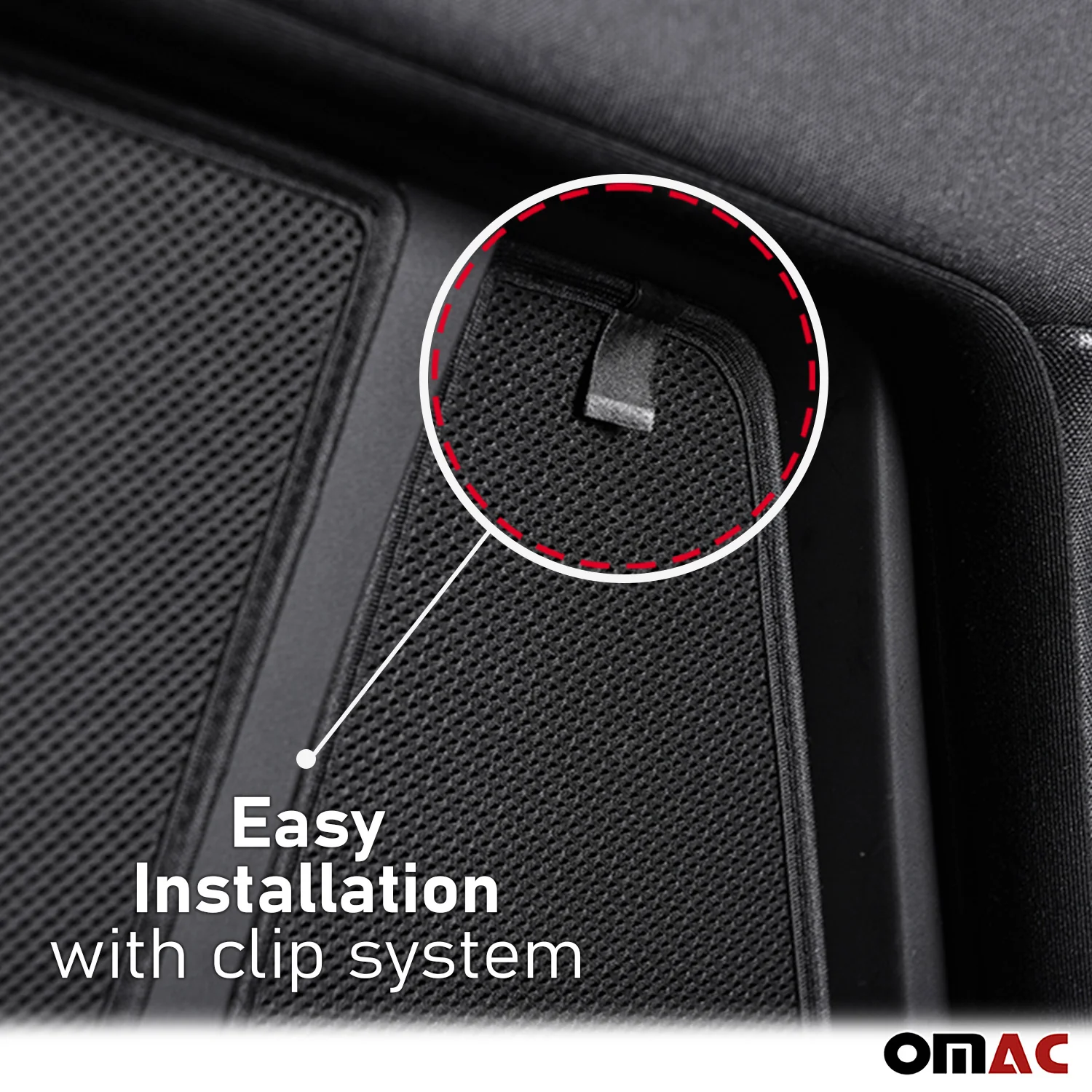 2008-2015 Land Rover LR2 Side Rear Window Curtain Mesh Black 2Pcs - Image 6