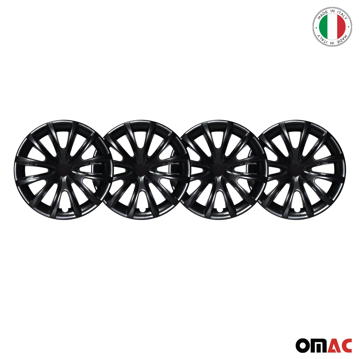 Bicolo Hub Caps Wheel Cover 14" Black & Black Full Set 4 pcs. - Image 8