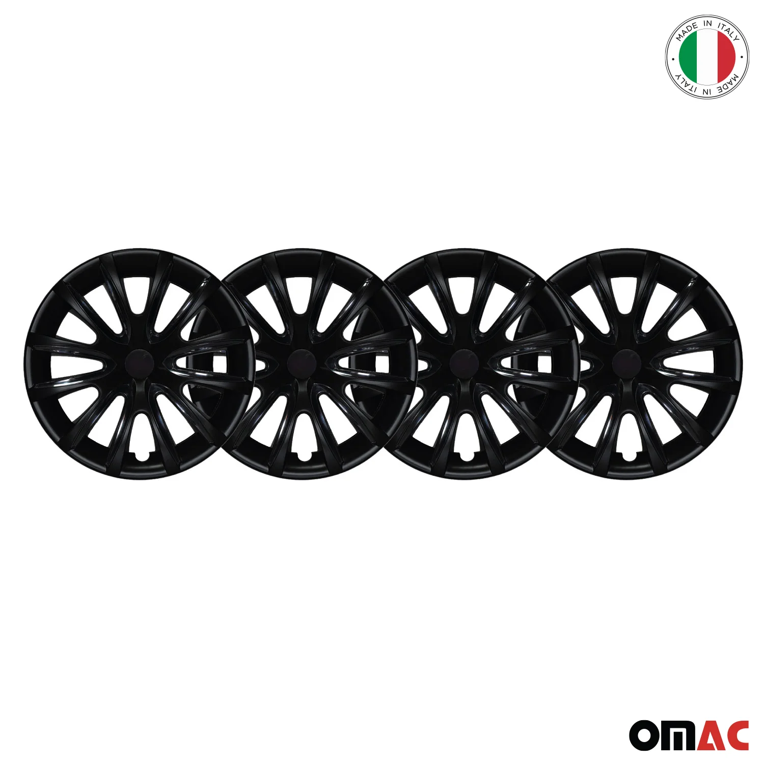 Bicolo Hub Caps Wheel Cover 15" Black Matt & Black Full Set 4 pcs. - Image 8