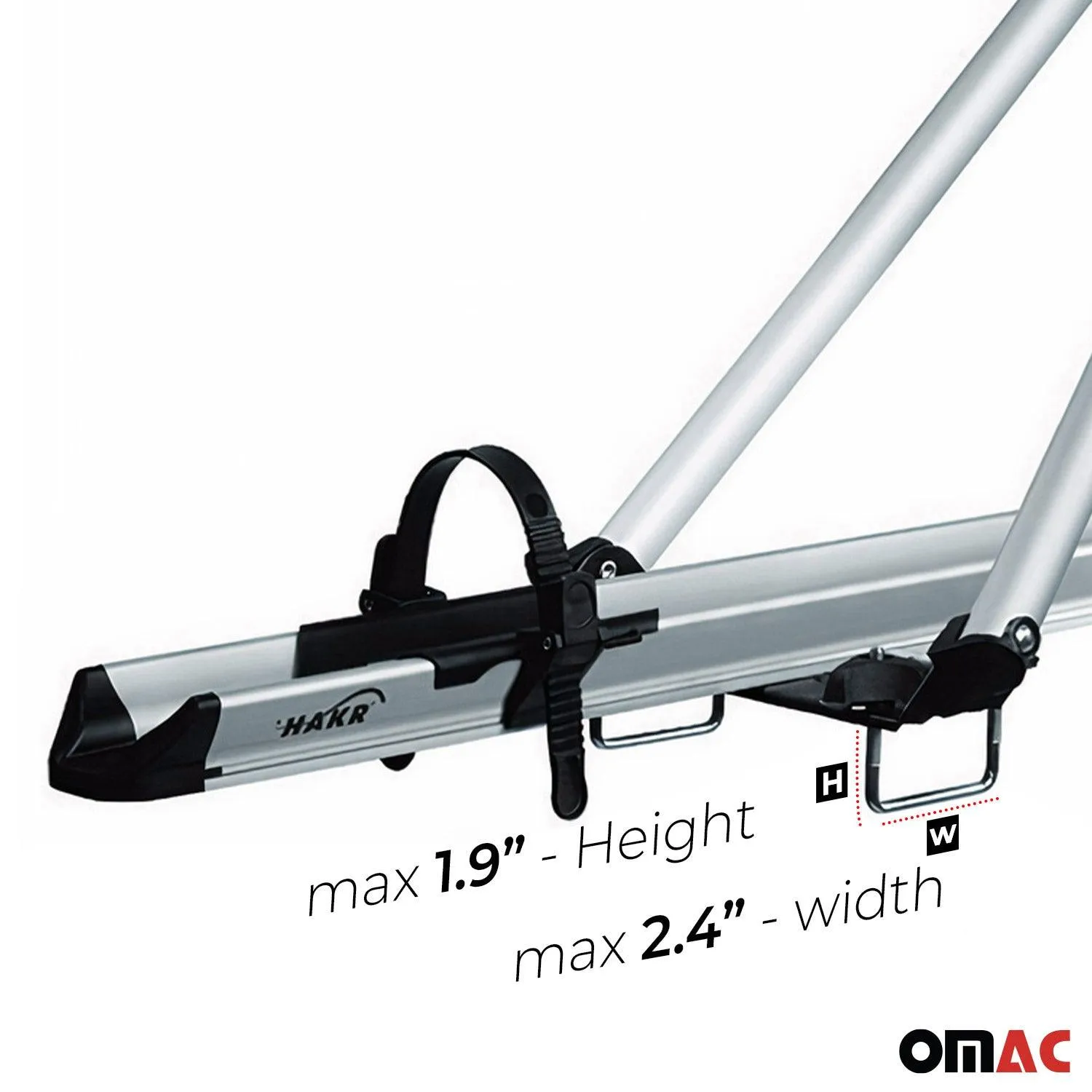2014-2026 RAM ProMaster Bike Rack Carrier Roof Racks Set Silver 3Pcs - Image 6