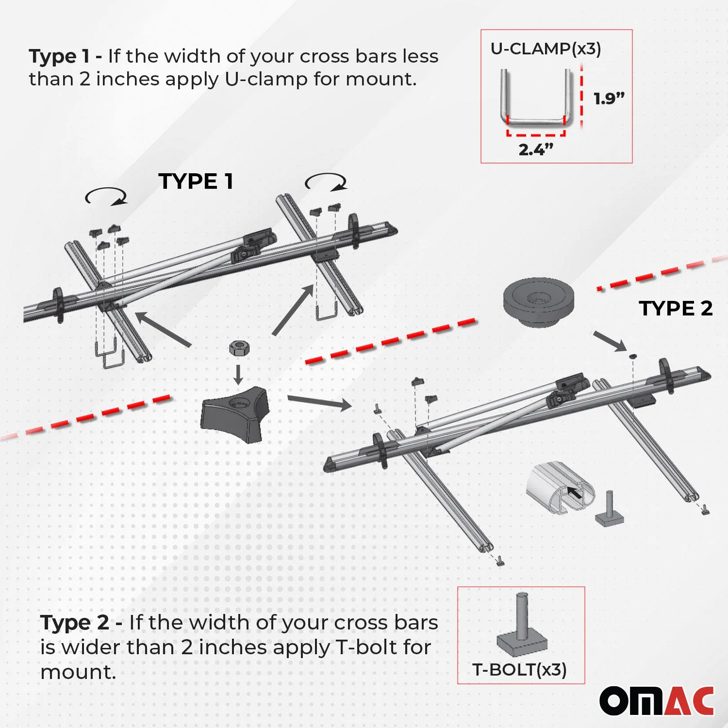2014-2018 Subaru Forester Bike Rack Carrier Roof Racks Set Silver 3Pcs - Image 4
